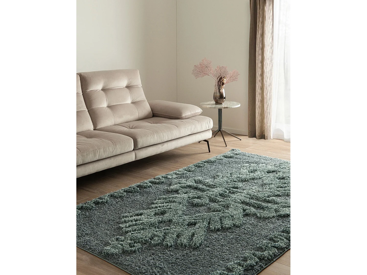 Hoogpolig tapijt 305x240 Blauw Thun Scutum