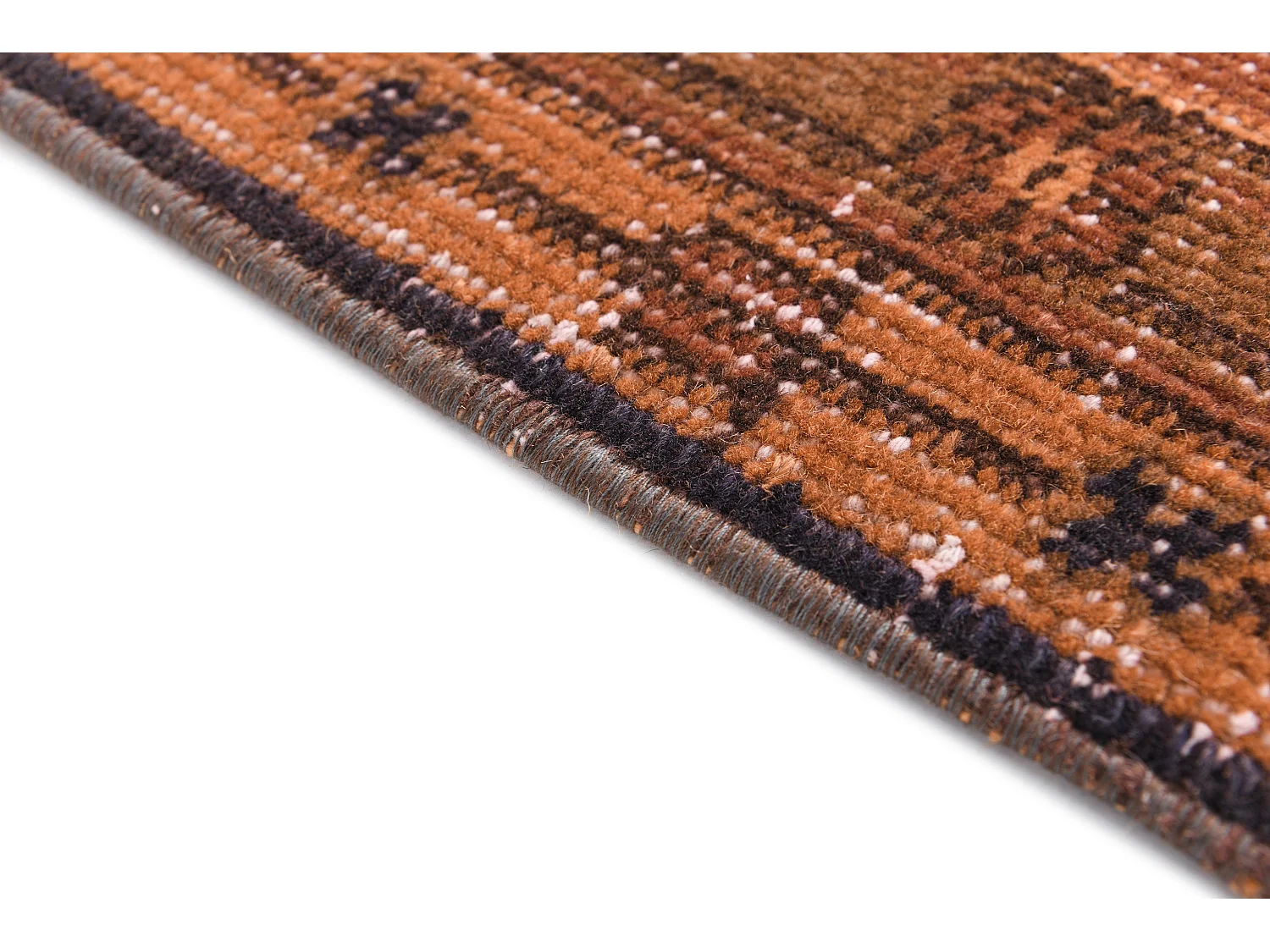 Tapis de laine 142x249 orange Ultra Vintage