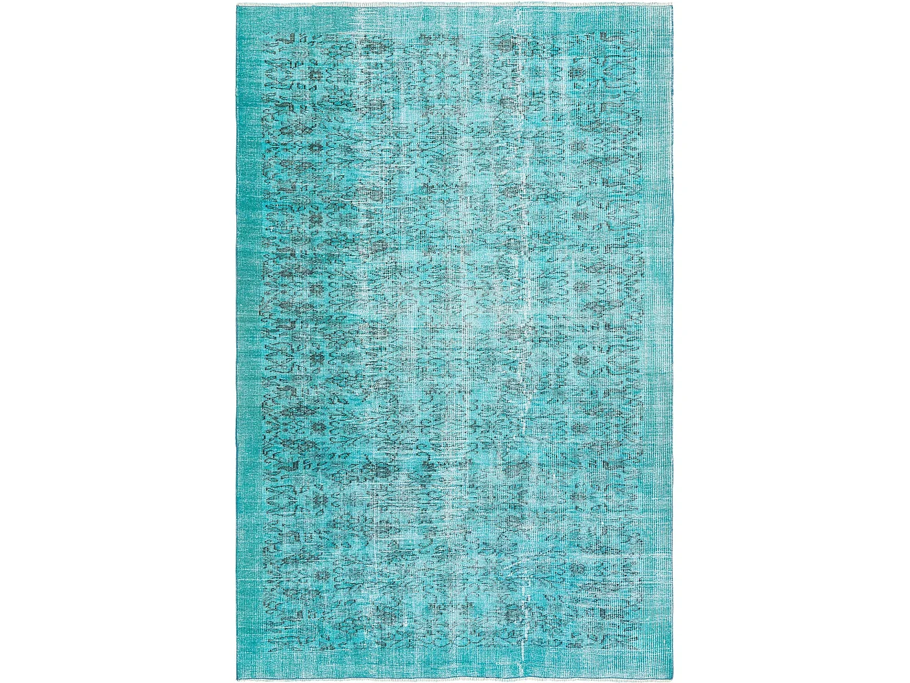 Wollteppich 175x272 Türkis Ultra Vintage