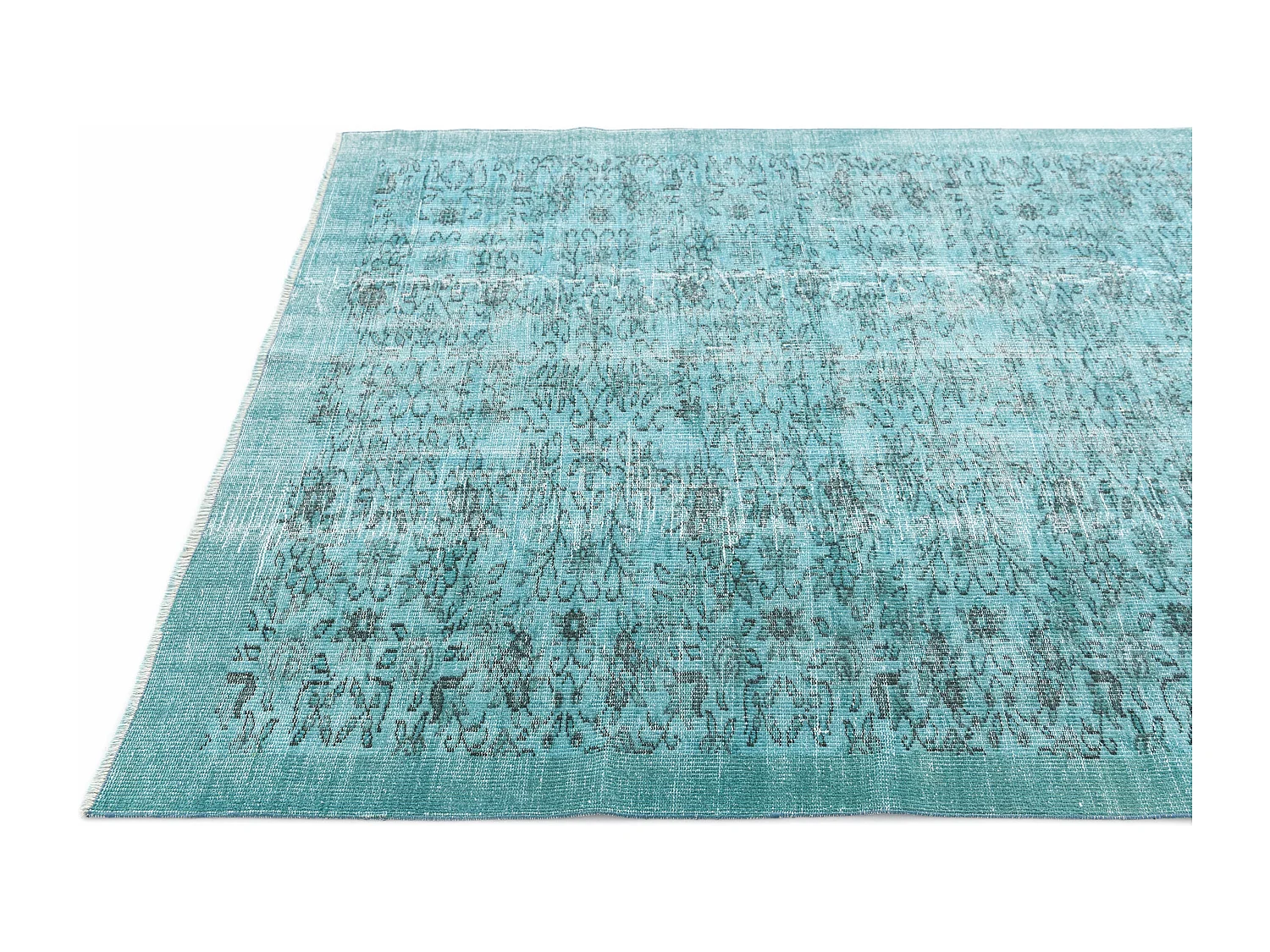 Wollteppich 175x272 Türkis Ultra Vintage