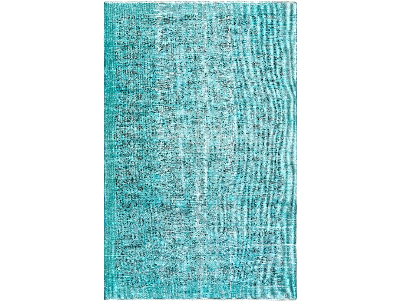 Wollteppich 175x272 Türkis Ultra Vintage