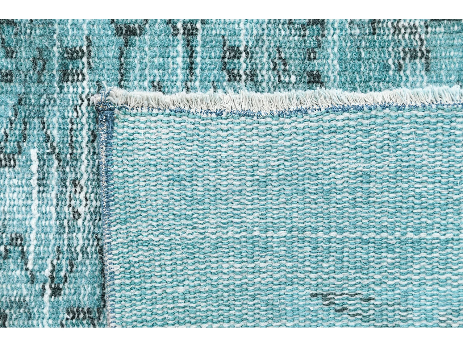 Tapis de laine 175x272 turquoise Ultra Vintage