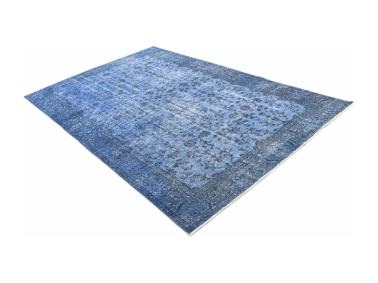 Tapis de laine 165x254 Bleu Ultra Vintage