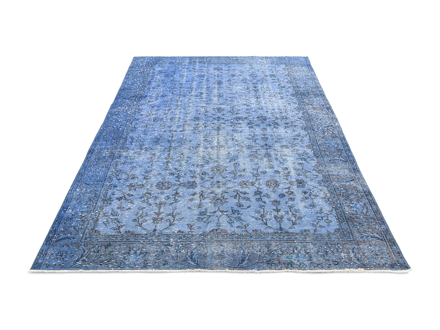 Tapis de laine 165x254 Bleu Ultra Vintage
