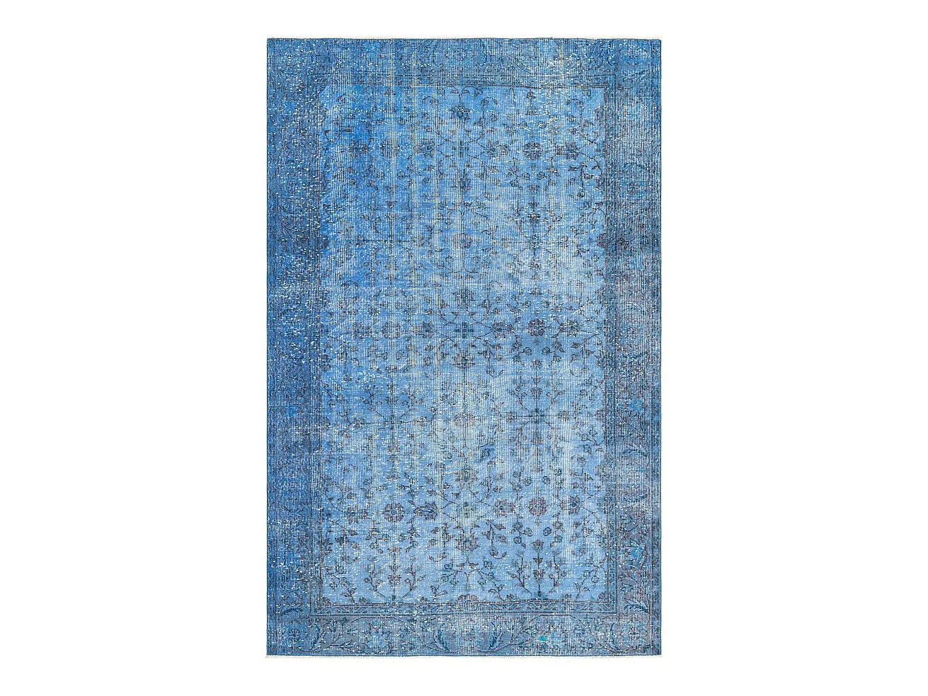 Tapis de laine 165x254 Bleu Ultra Vintage