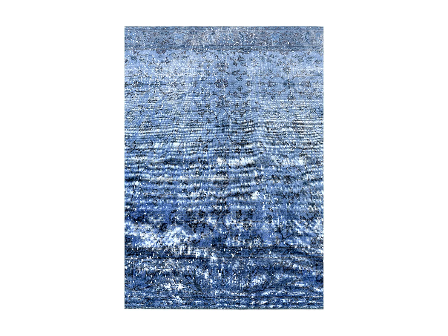 Tapis de laine 165x254 Bleu Ultra Vintage