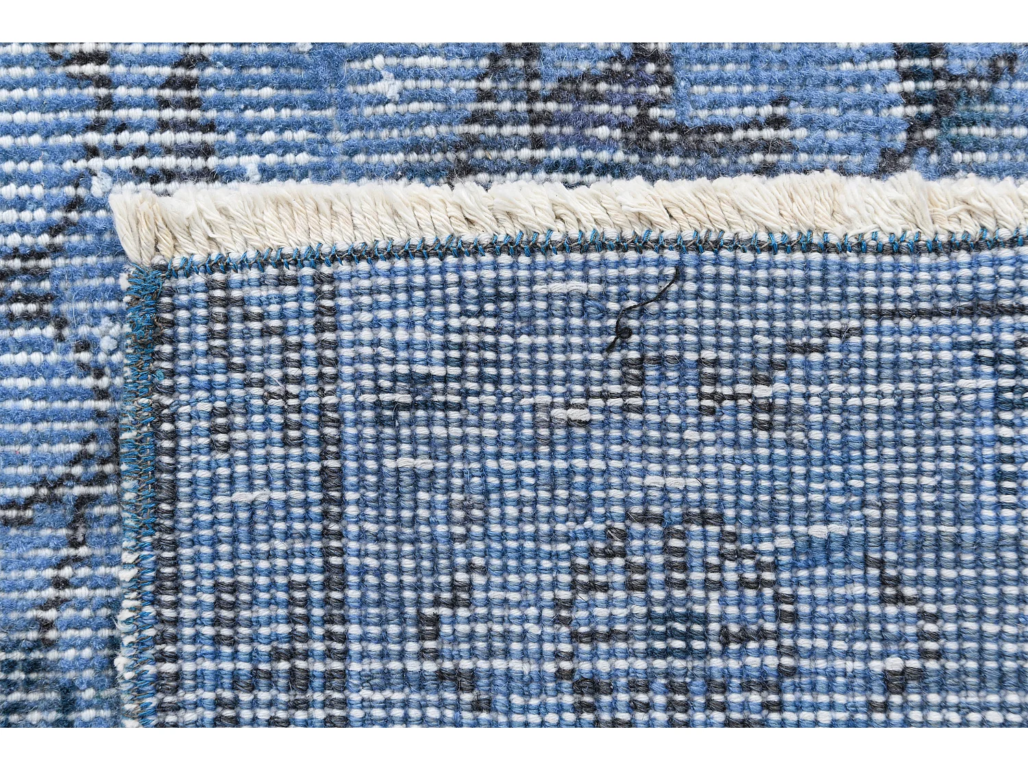 Tapis de laine 165x254 Bleu Ultra Vintage