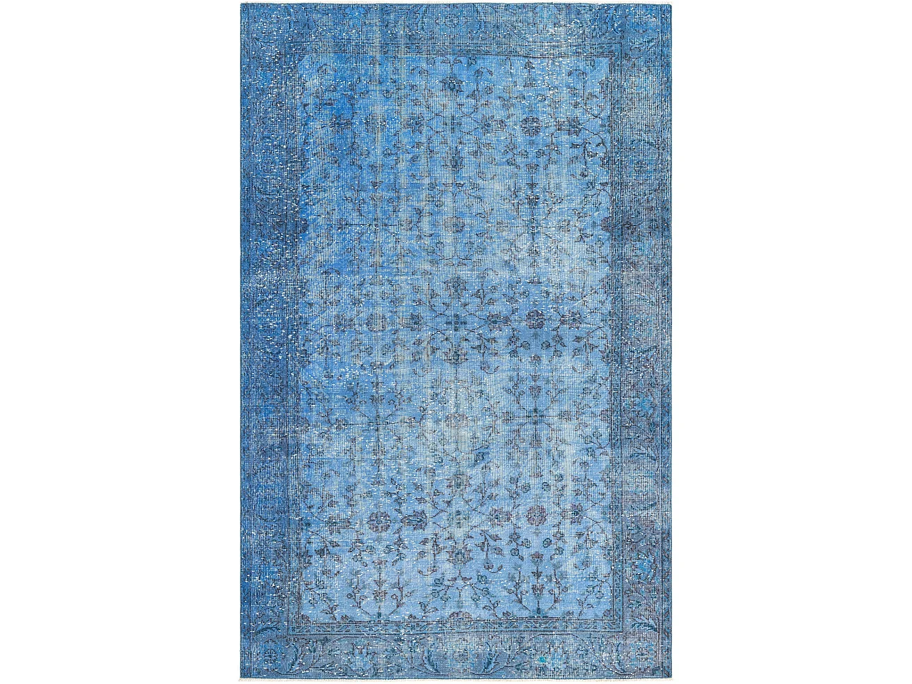 Tapis de laine 165x254 Bleu Ultra Vintage