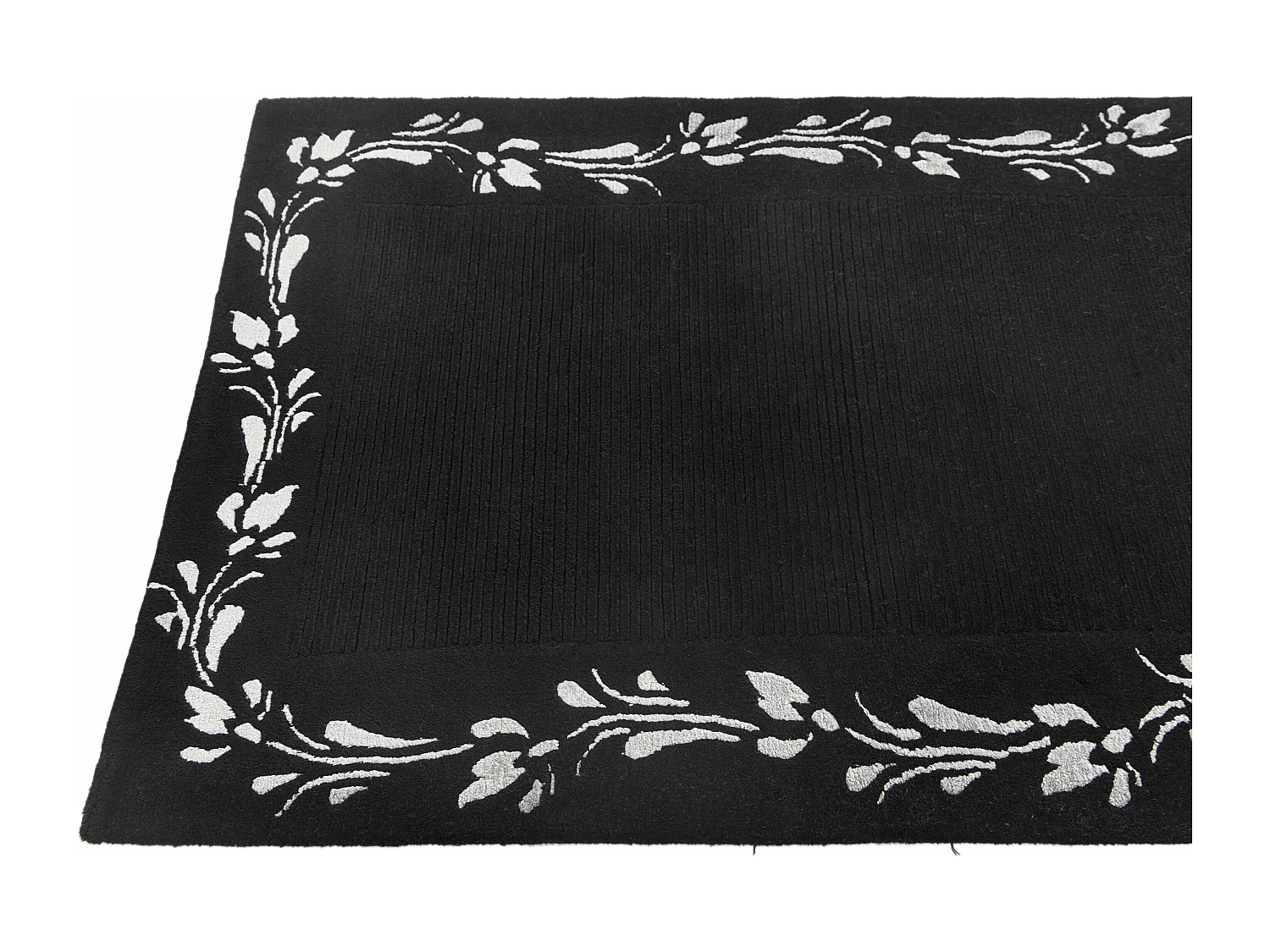 Tappeto in lana 94x152 nero Darya