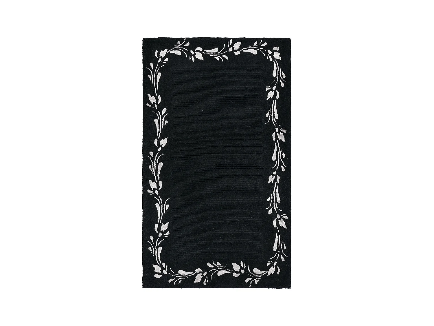 Tapis de laine 94x152 noir Darya