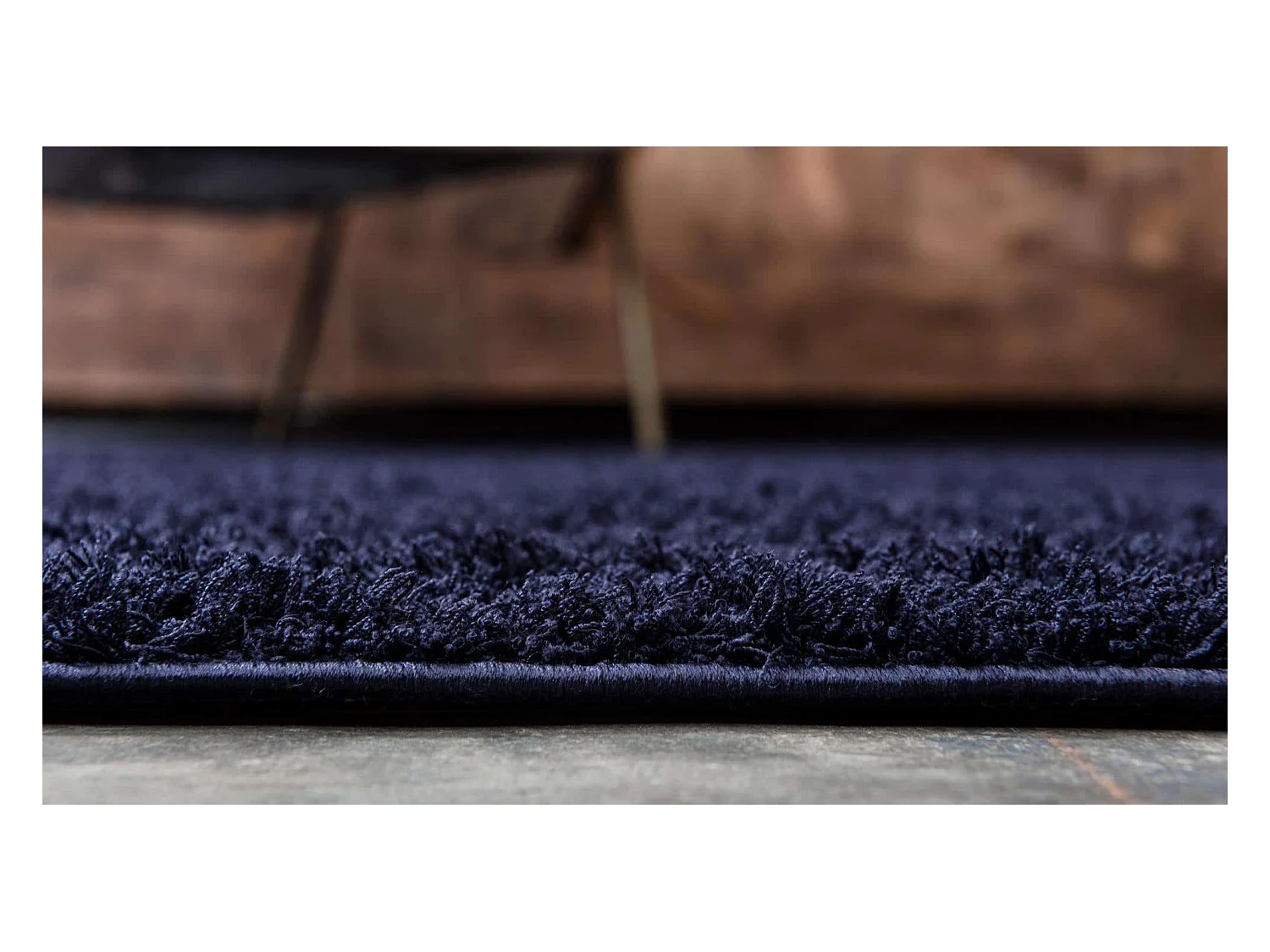 Tappeto shaggy  240x240 blu notte Luzern