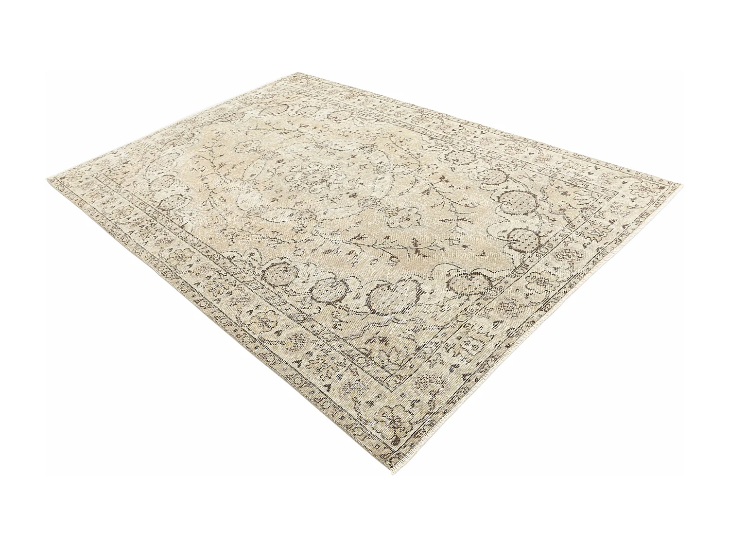 Tapis de laine 165x244 brun Ultra Vintage