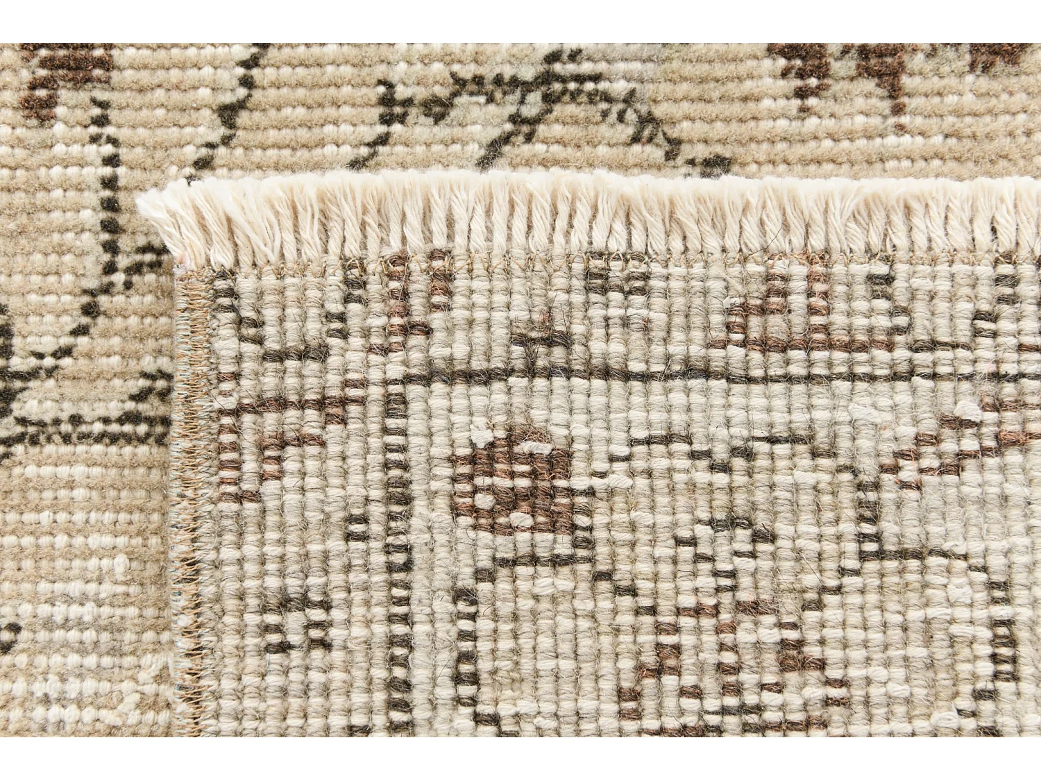 Tapis de laine 165x244 brun Ultra Vintage