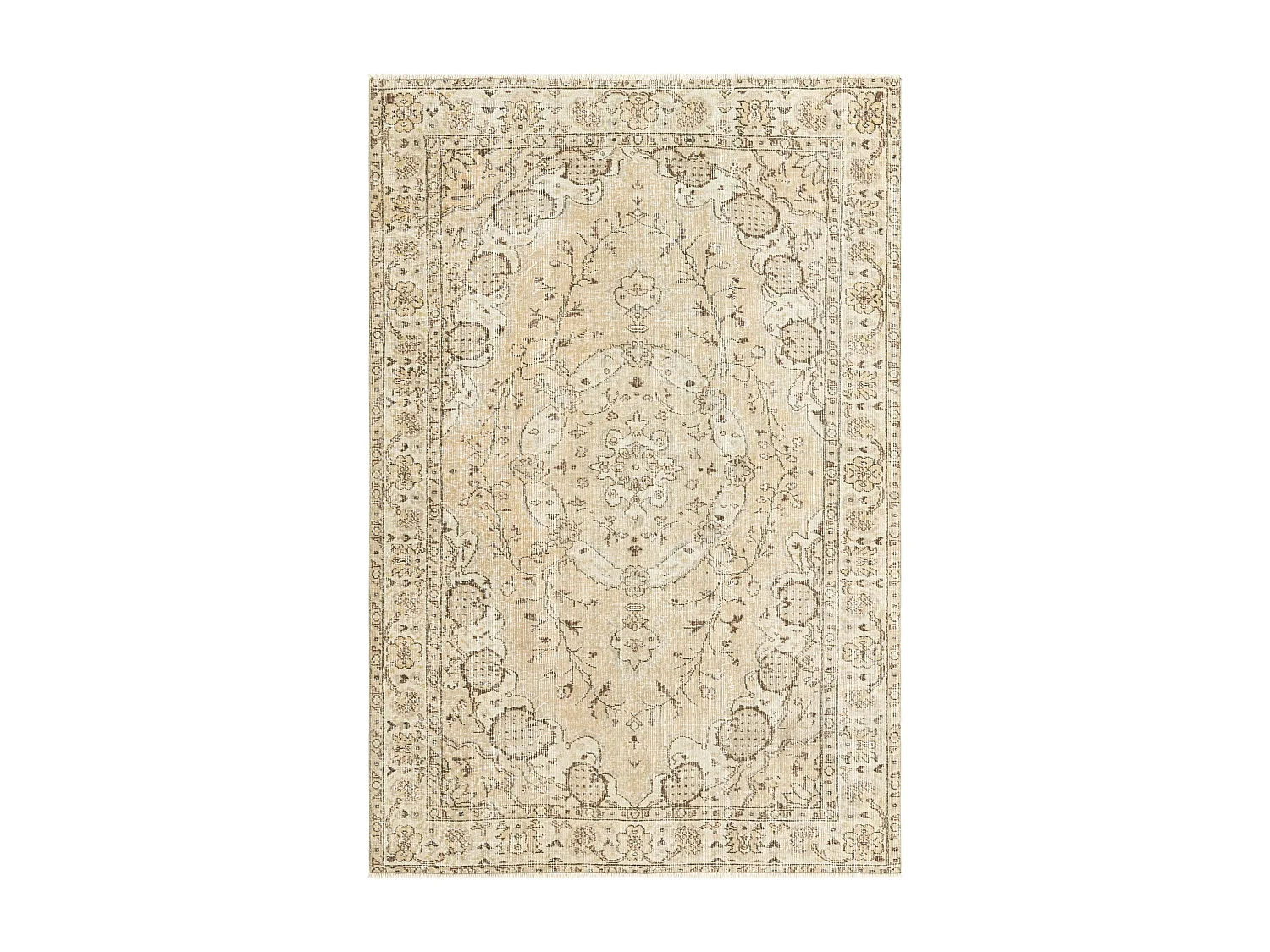 Tapis de laine 165x244 brun Ultra Vintage