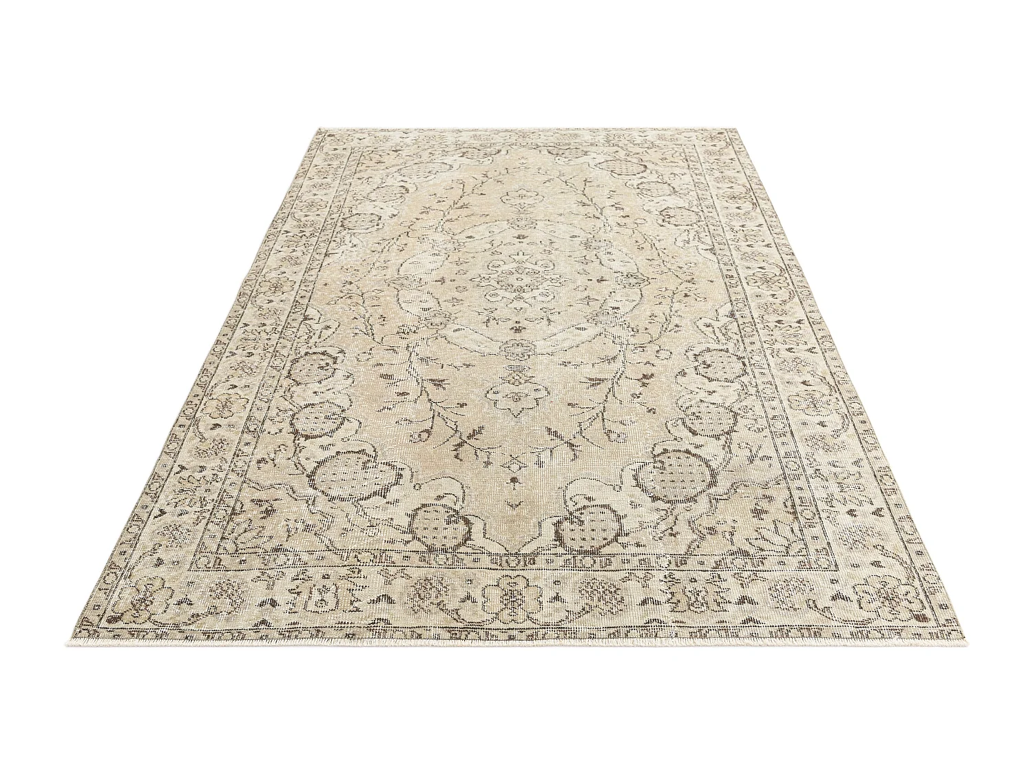 Tapis de laine 165x244 brun Ultra Vintage