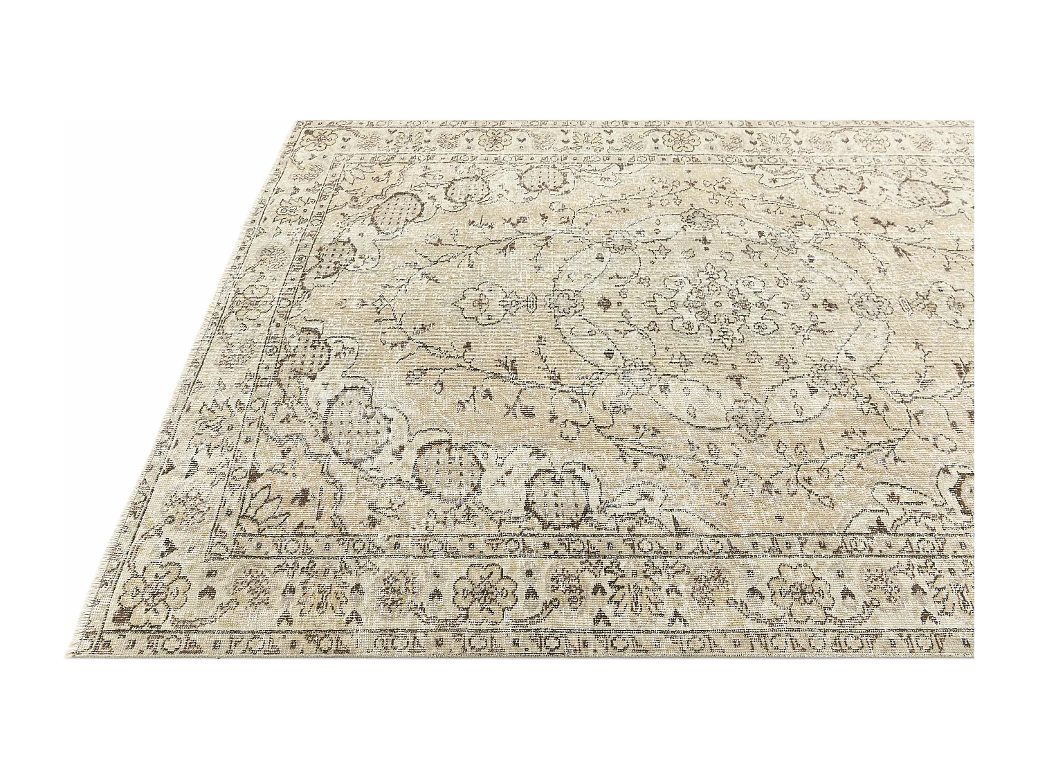 Tapis de laine 165x244 brun Ultra Vintage