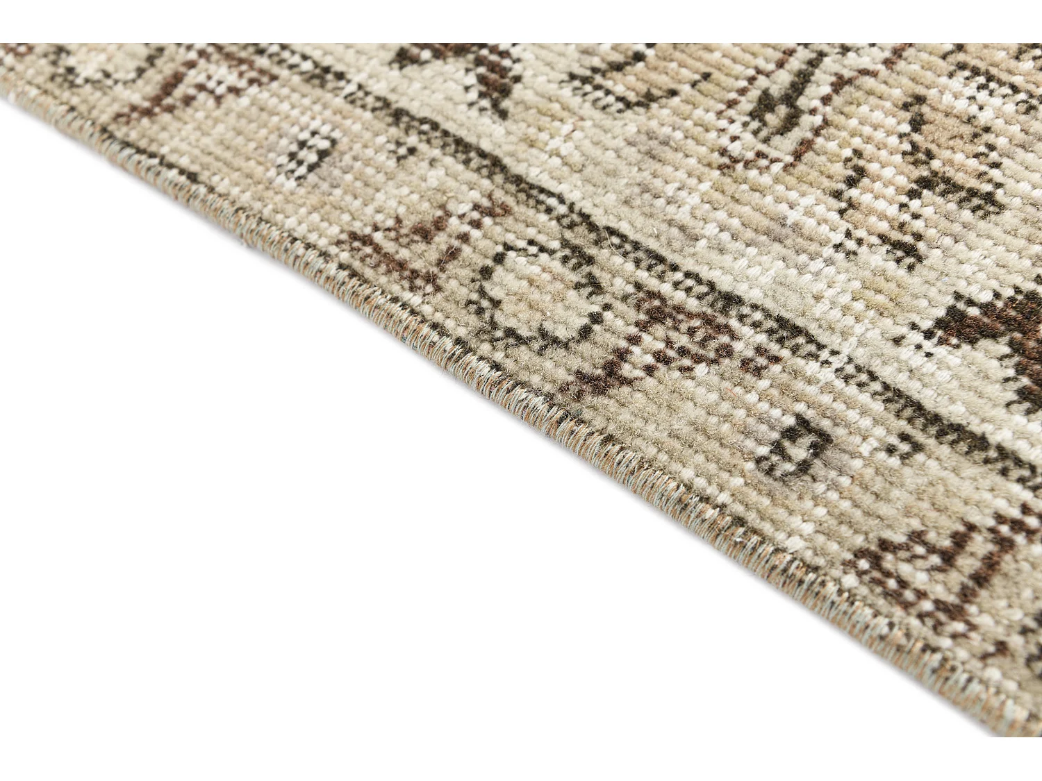 Tapis de laine 165x244 brun Ultra Vintage