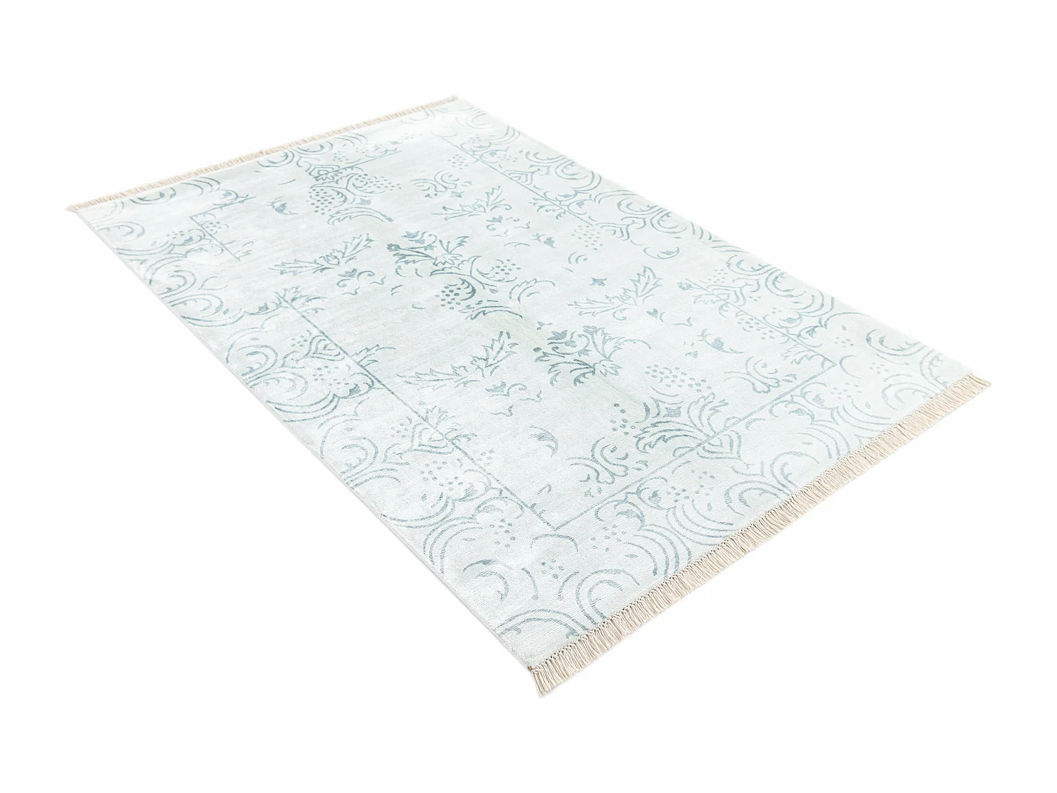 Tapis de laine 122x183 Bleu Darya