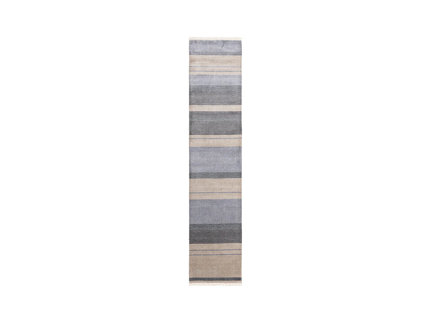 Tapis de couloir en laine 84x389 gris Darya