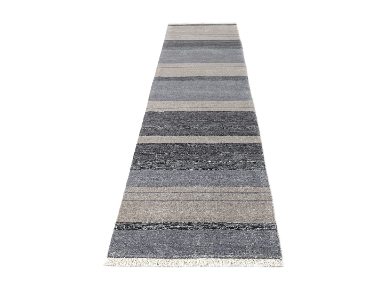 Tapis de couloir en laine 84x389 gris Darya