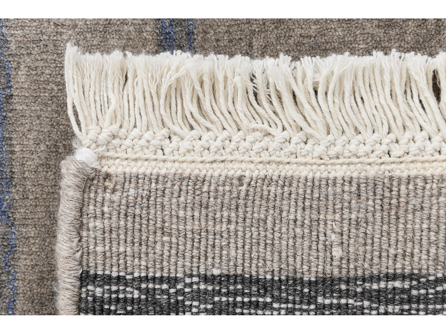 Tapis de couloir en laine 84x389 gris Darya