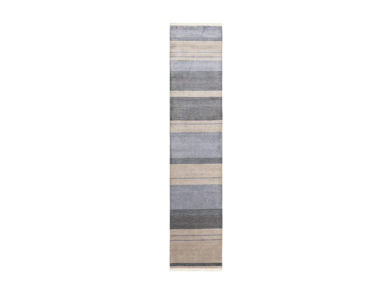 Tapis de couloir en laine 84x389 gris Darya