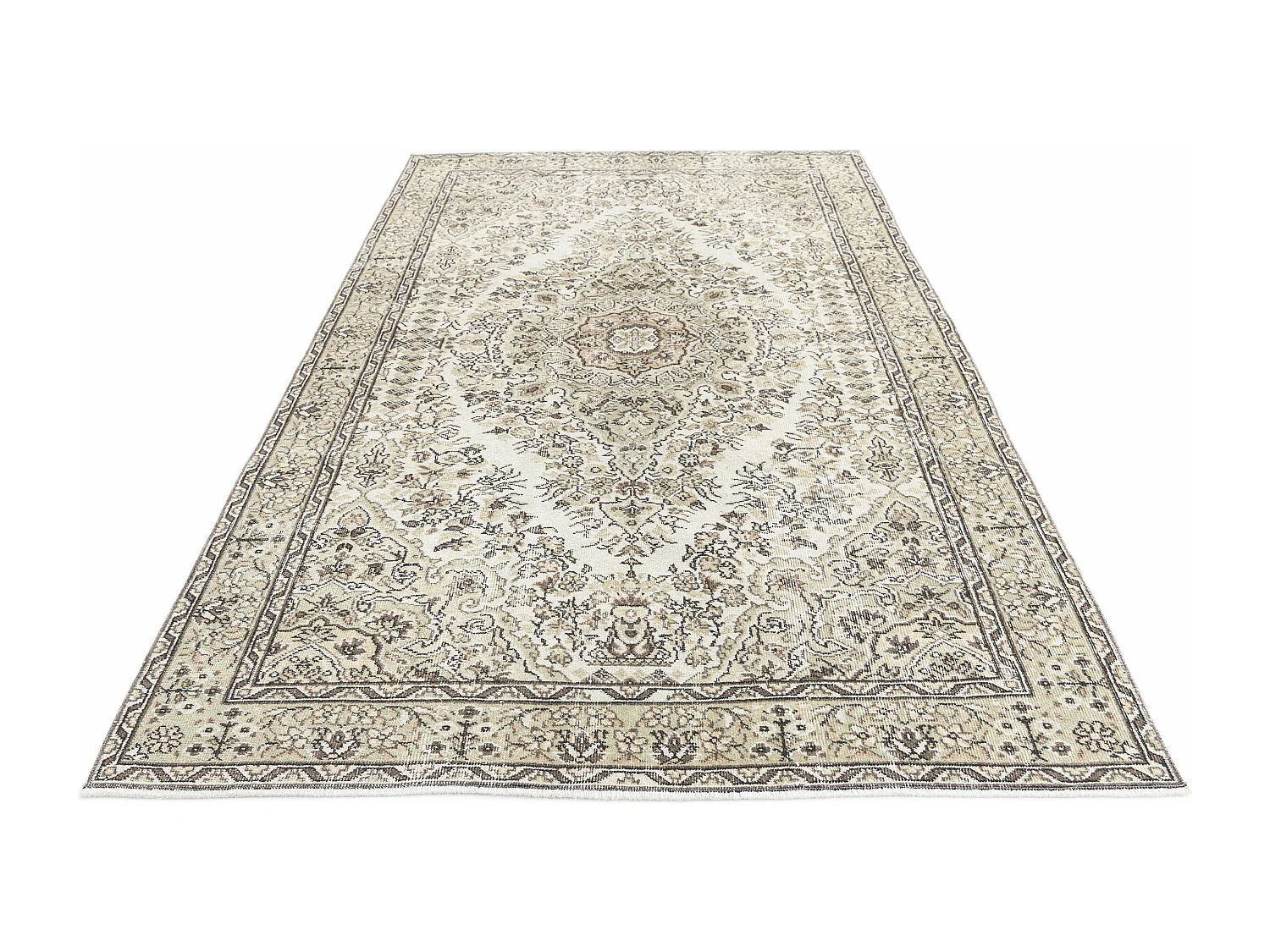 Wollteppich 160x279 Beige Ultra Vintage