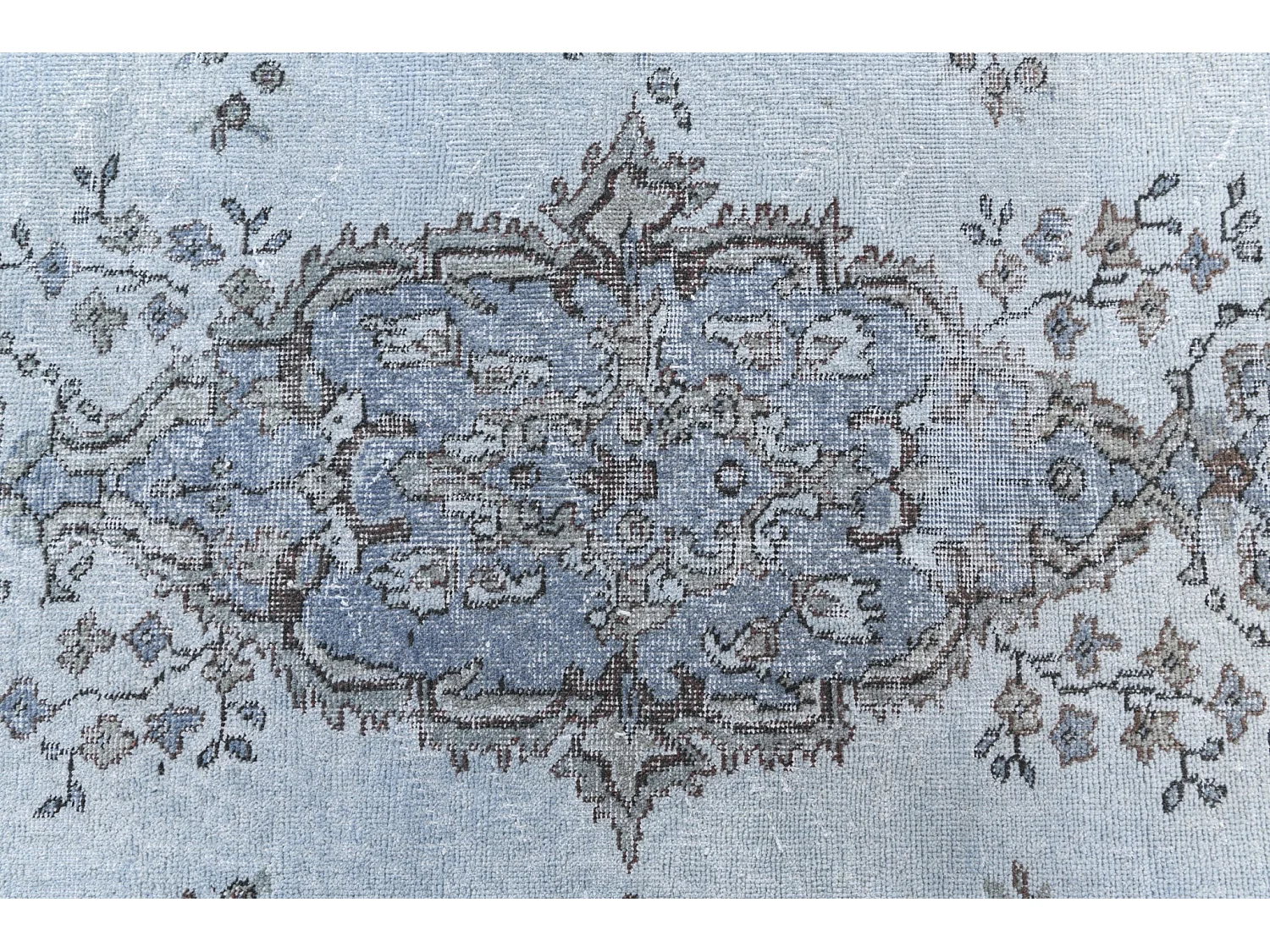 Tapis de laine 112x206 Bleu Ultra Vintage
