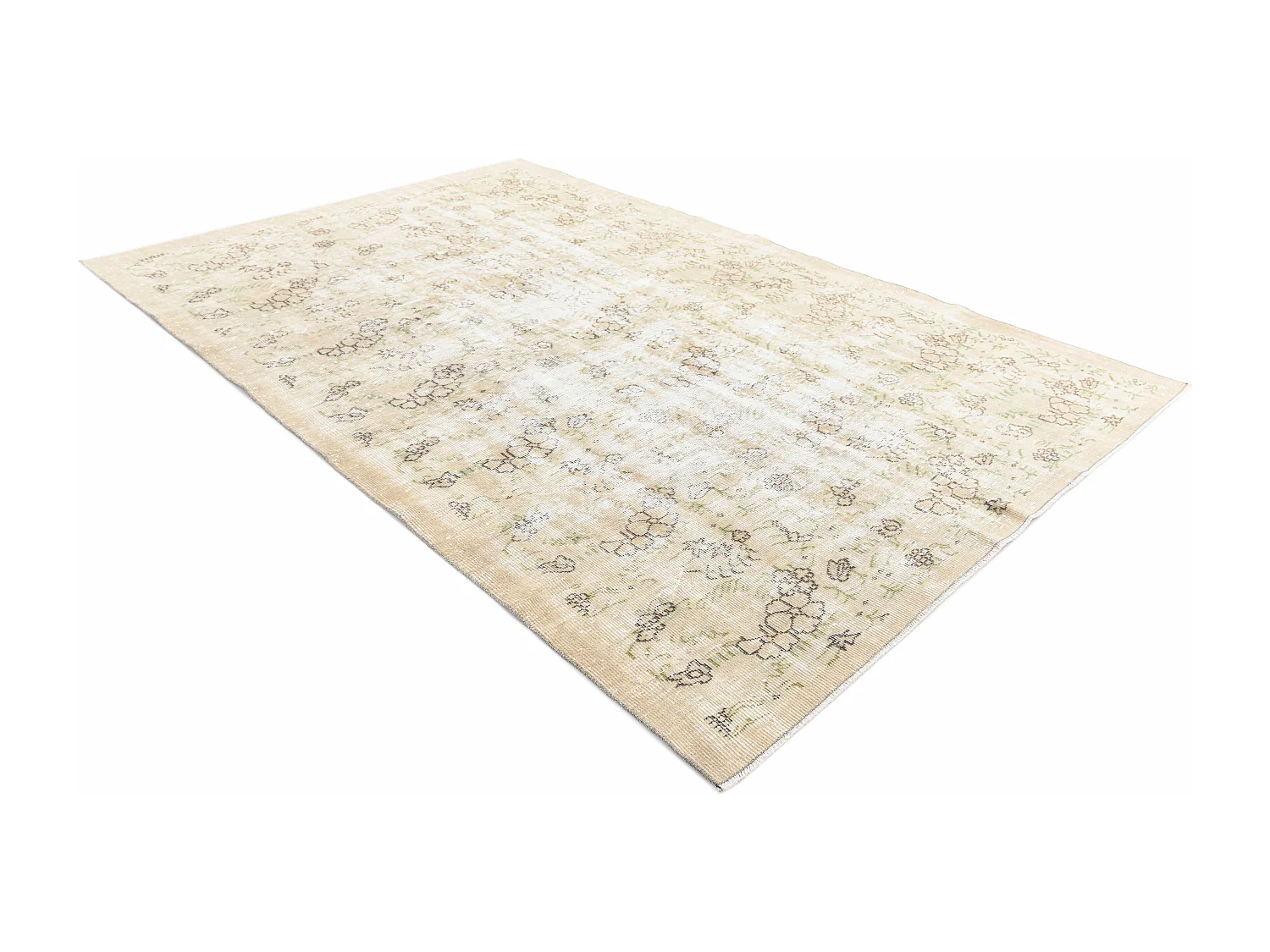 Tapis de laine 170x272 brun Ultra Vintage