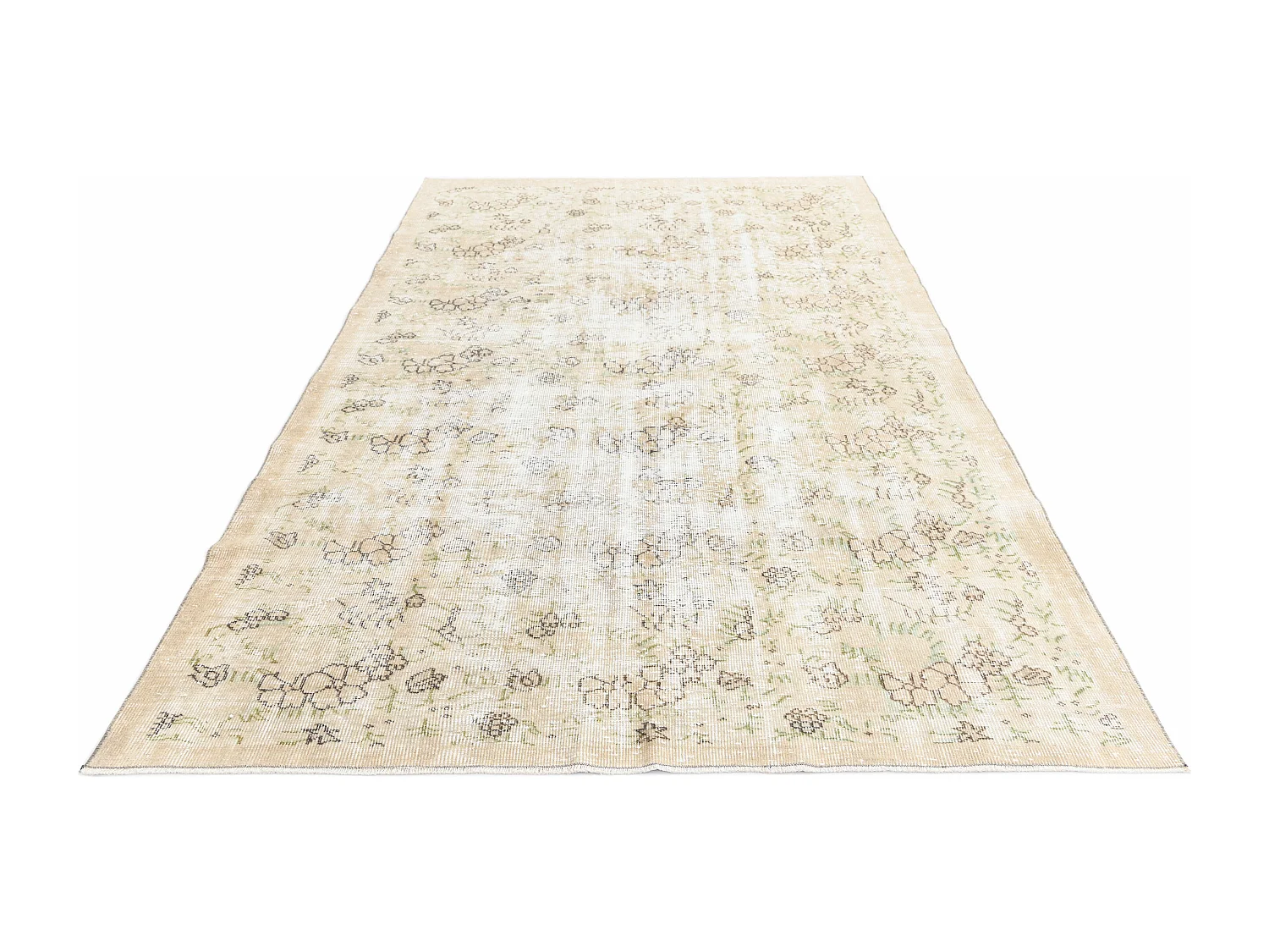 Tapis de laine 170x272 brun Ultra Vintage