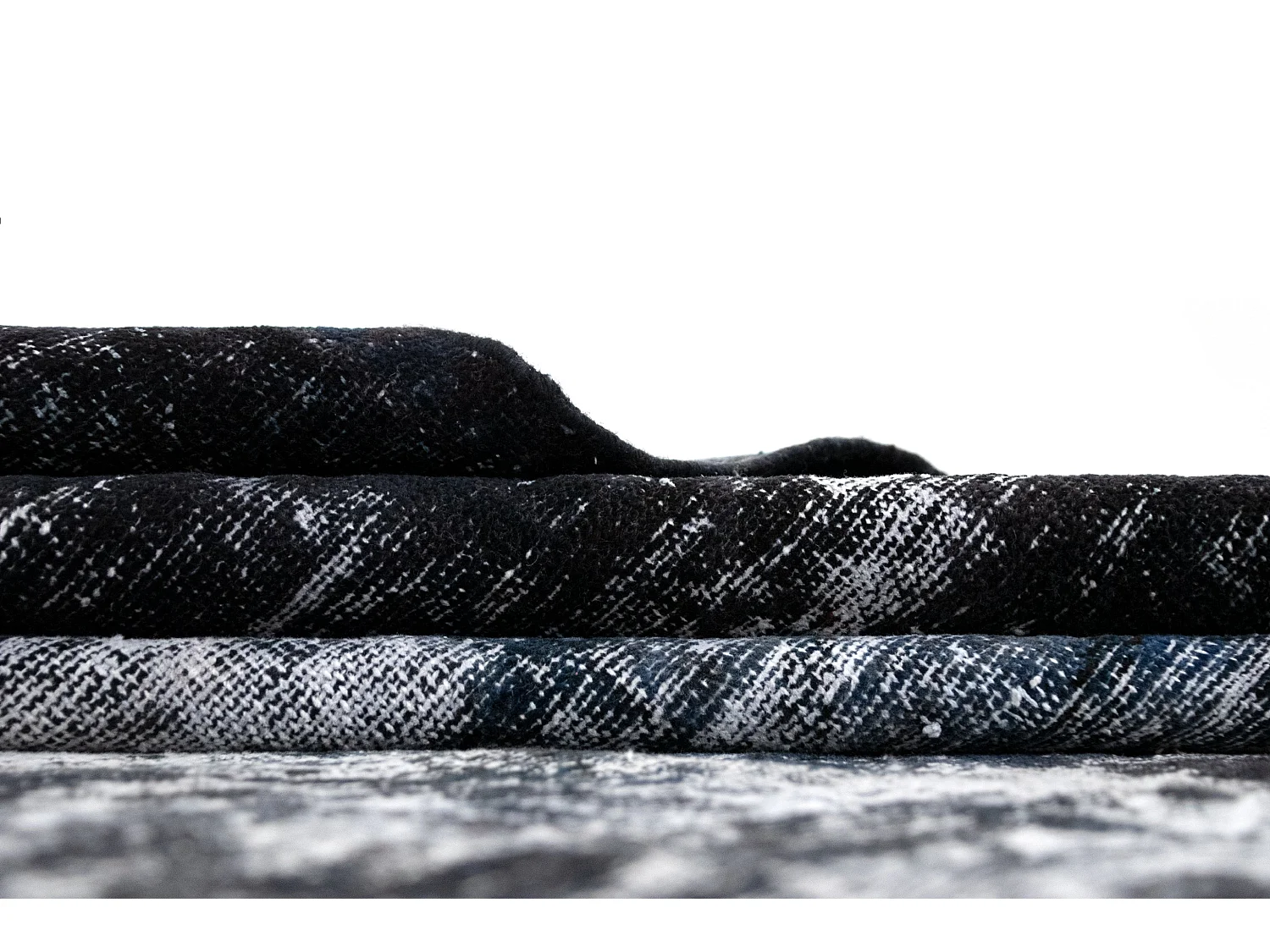 Tapis de laine 172x238 Bleu Vintage Royal