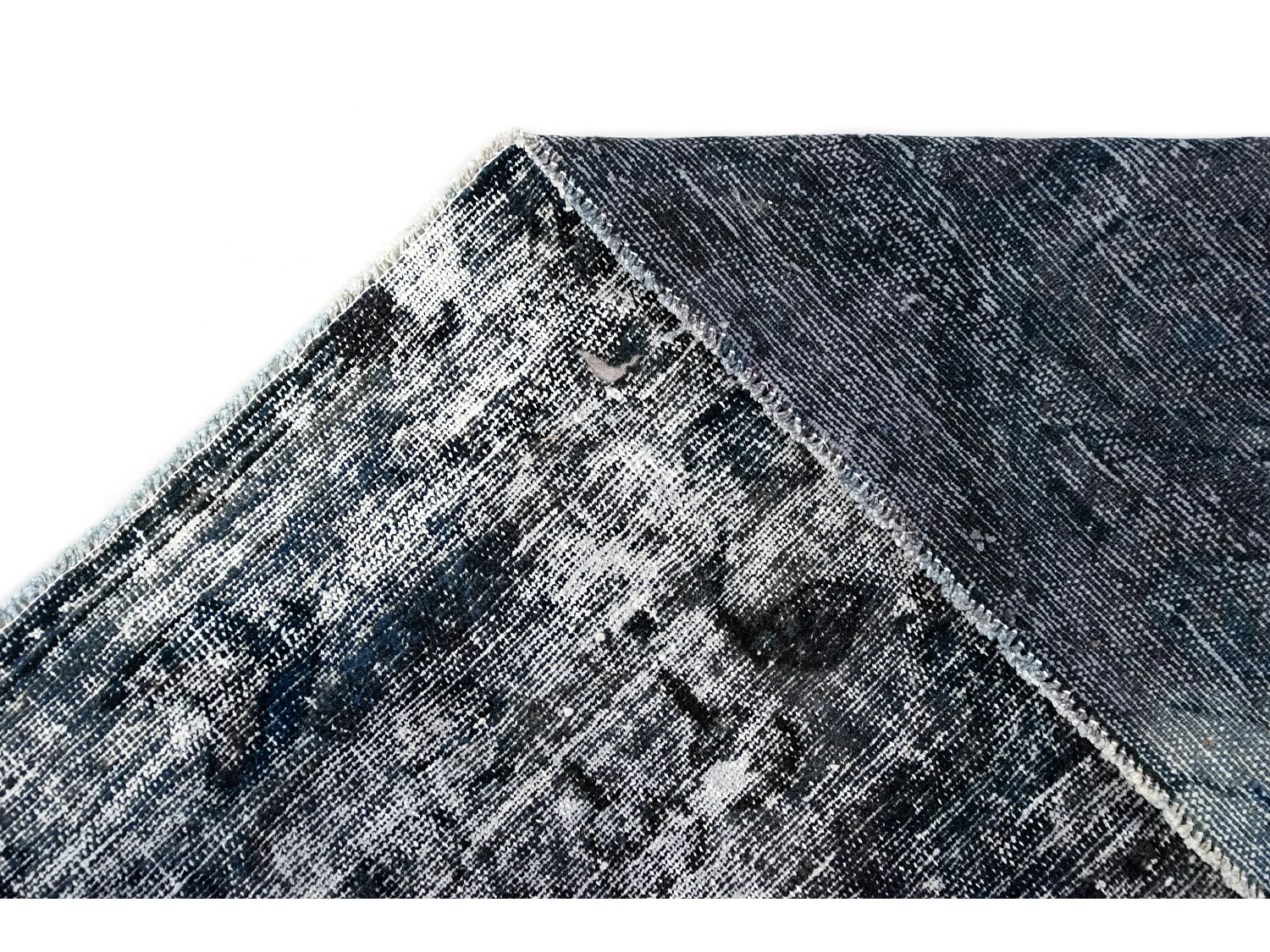 Tapis de laine 172x238 Bleu Vintage Royal