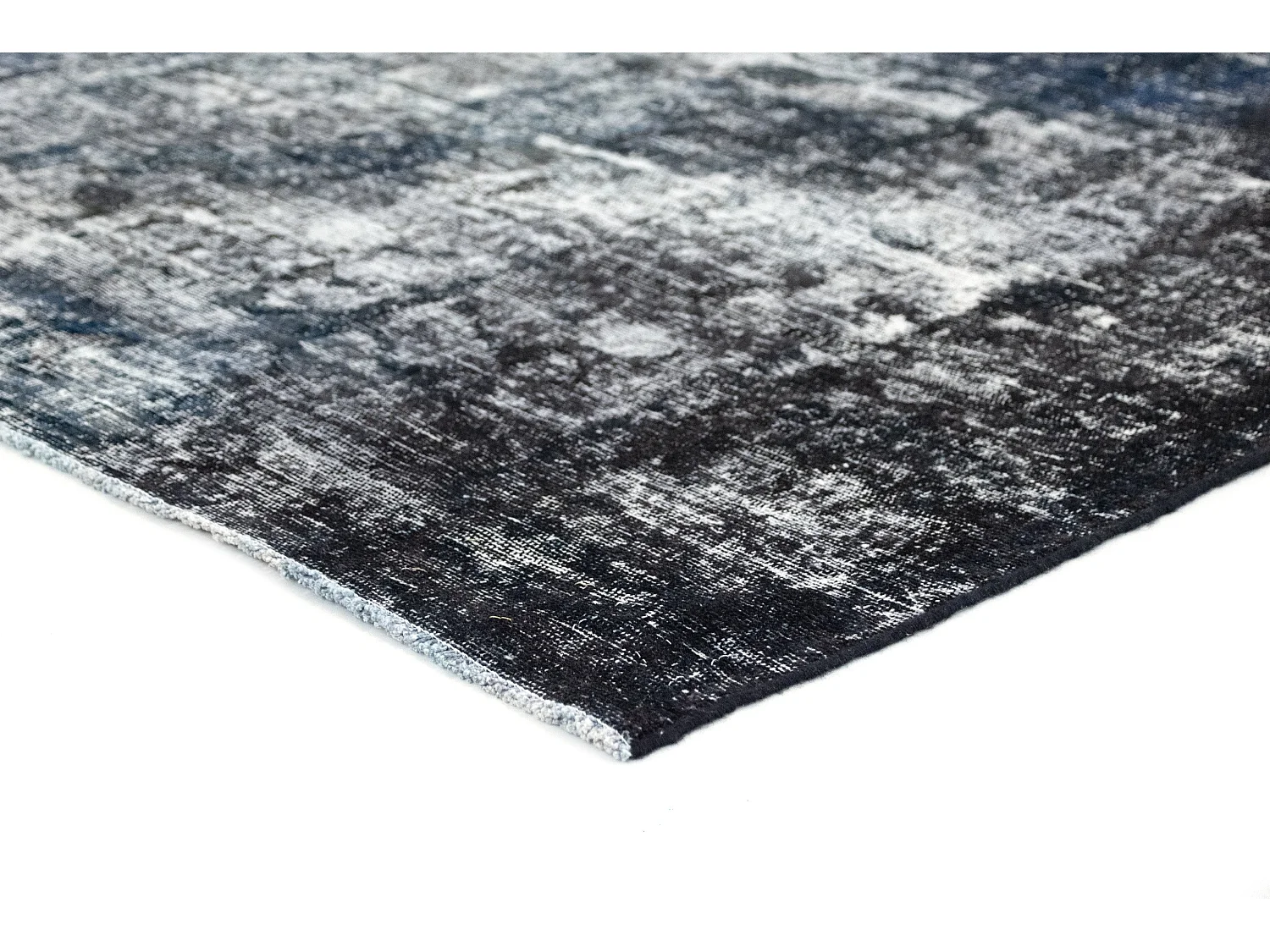 Tapis de laine 172x238 Bleu Vintage Royal