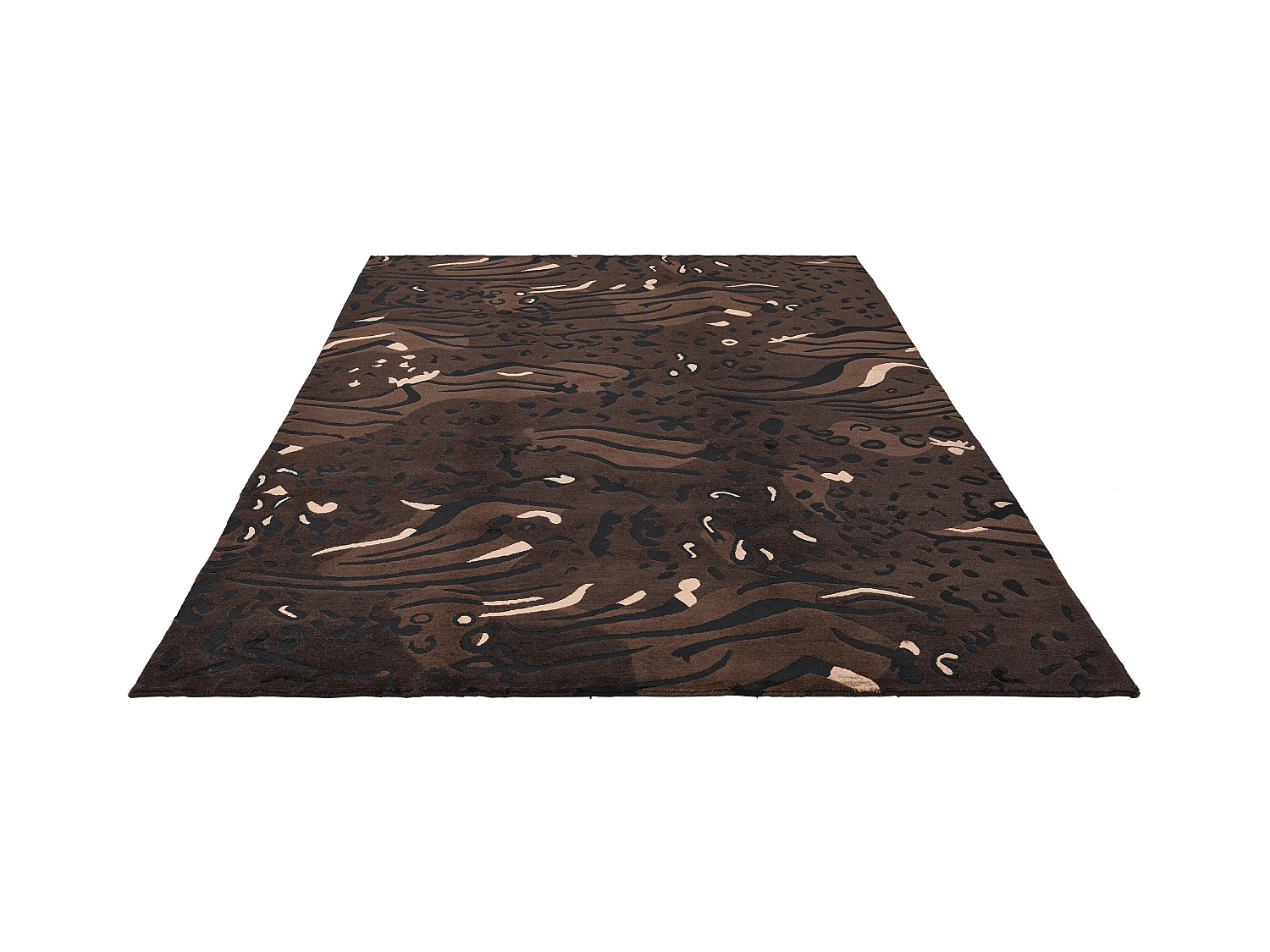 Tapis de laine 175x239 noir Darya