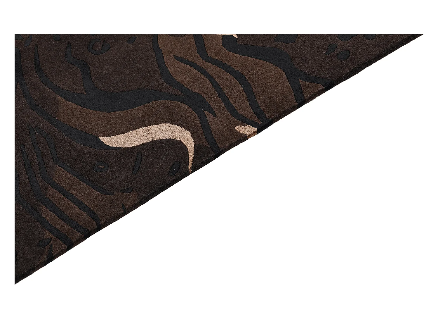 Tapis de laine 175x239 noir Darya