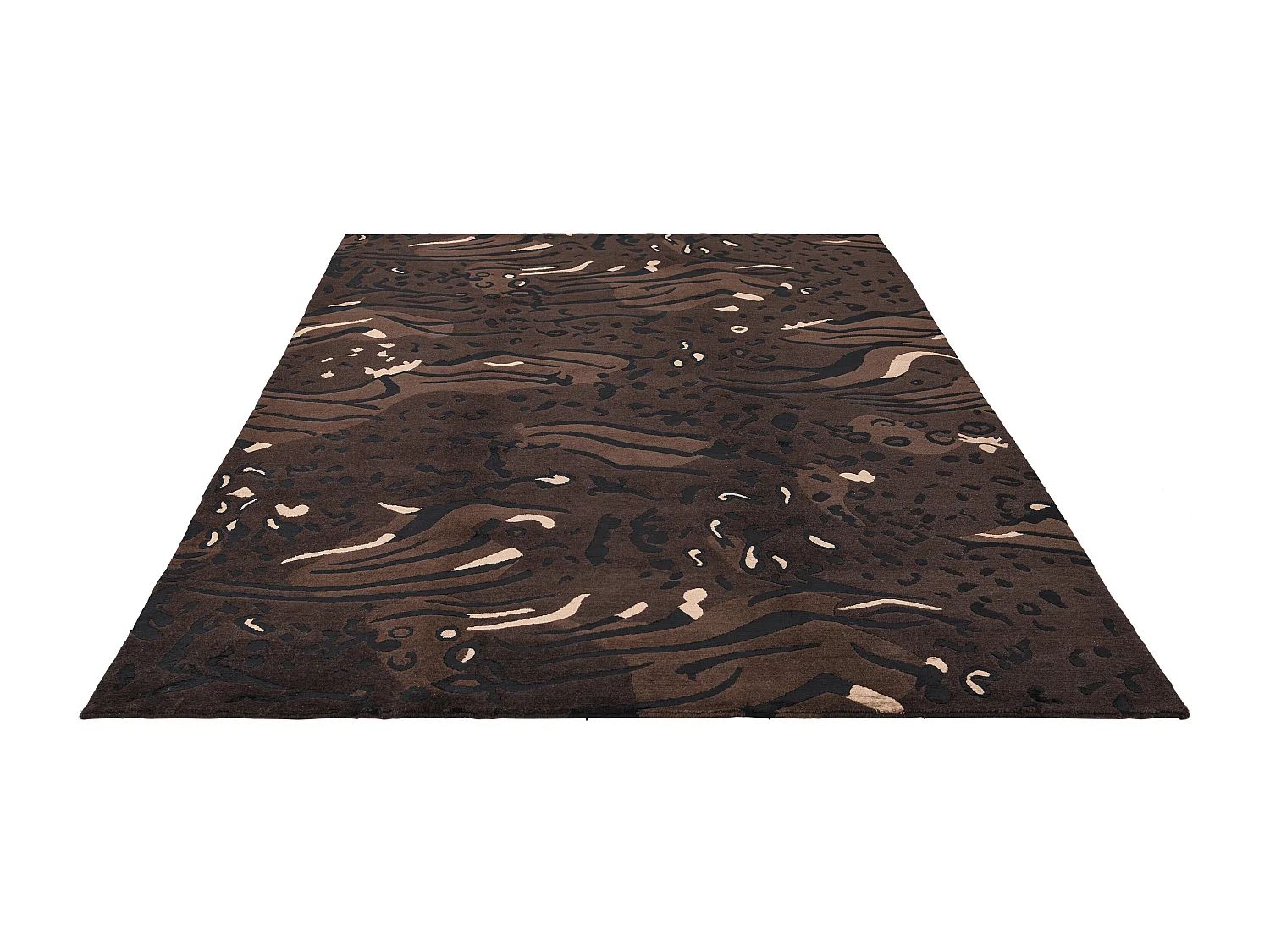 Tapis de laine 175x239 noir Darya