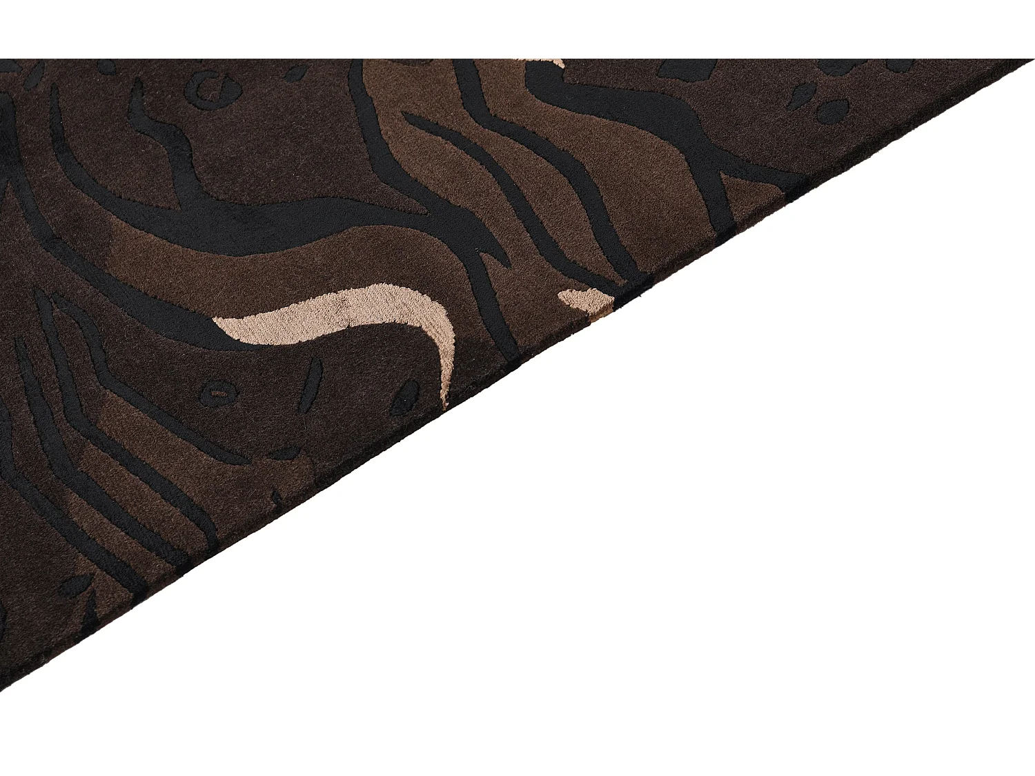 Tapis de laine 175x239 noir Darya