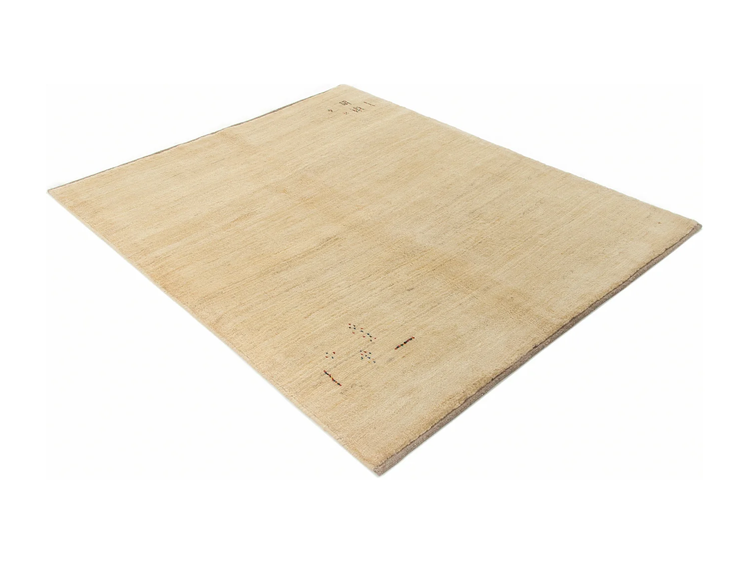 Tapis de laine 157x193 beige Gabbeh Shouli