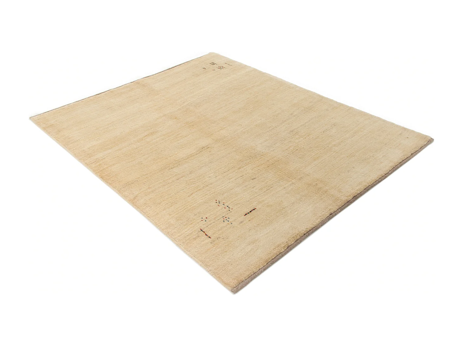 Wollteppich 157x193 Beige Gabbeh Shouli