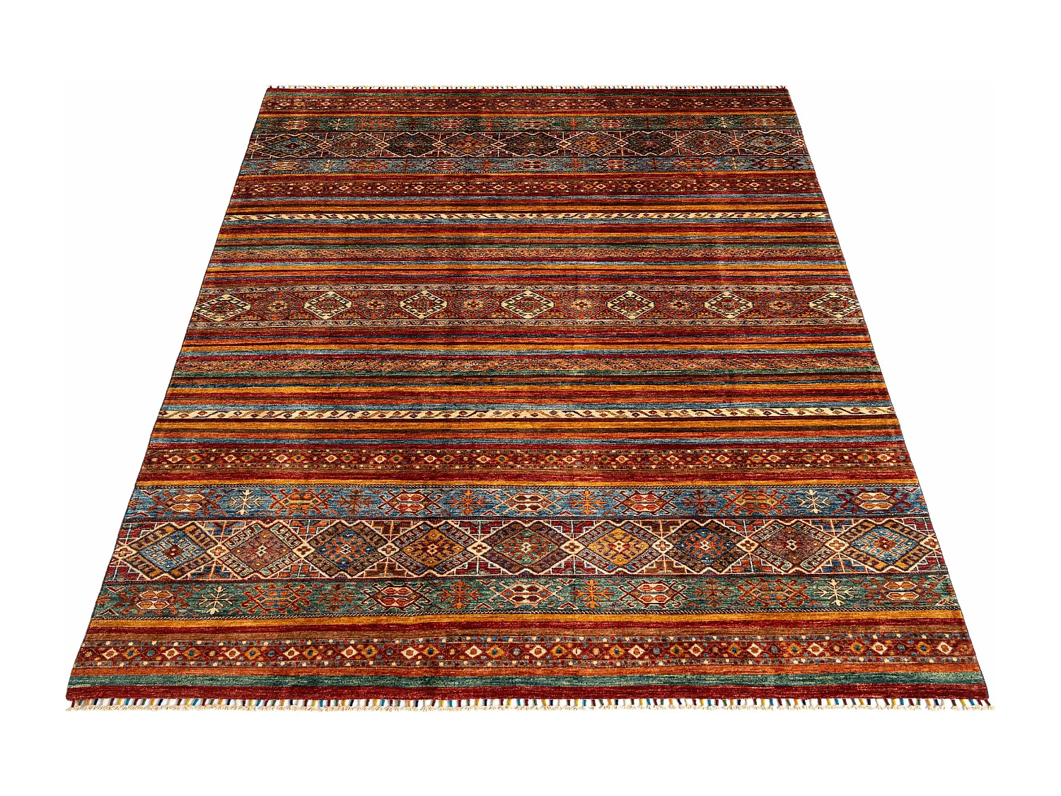 Wollteppich 201x306 Rot Torkman