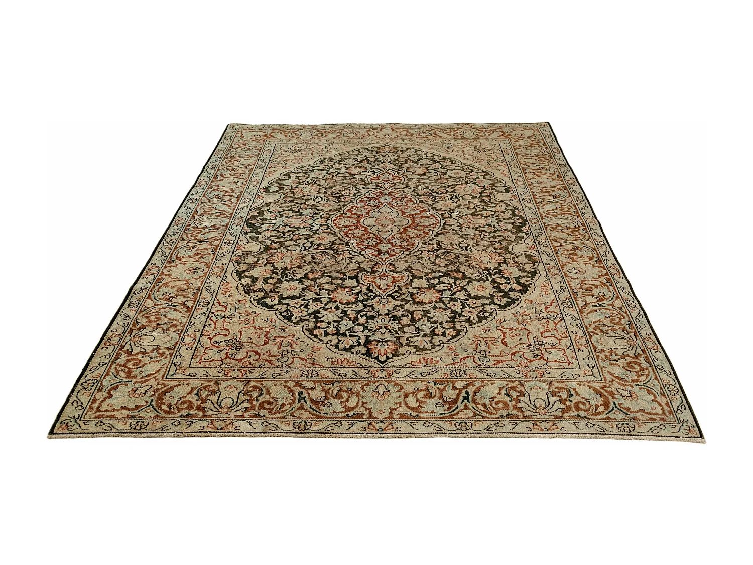 Tapis de laine 168x267 beige Vintage Royal