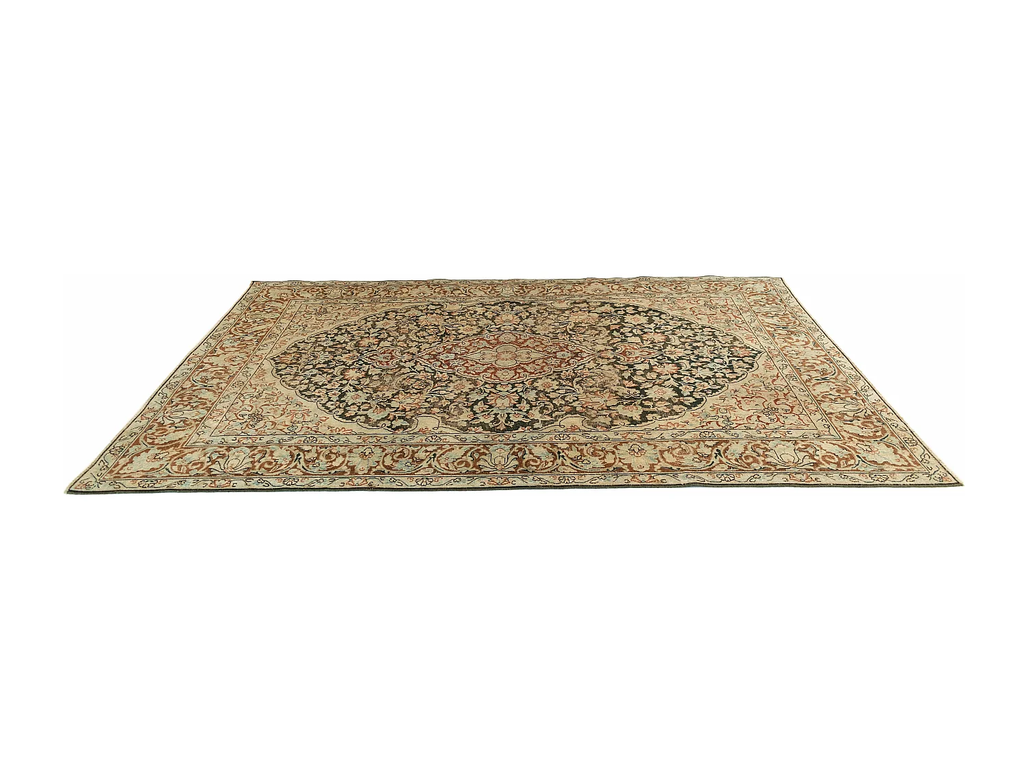 Tapis de laine 168x267 beige Vintage Royal