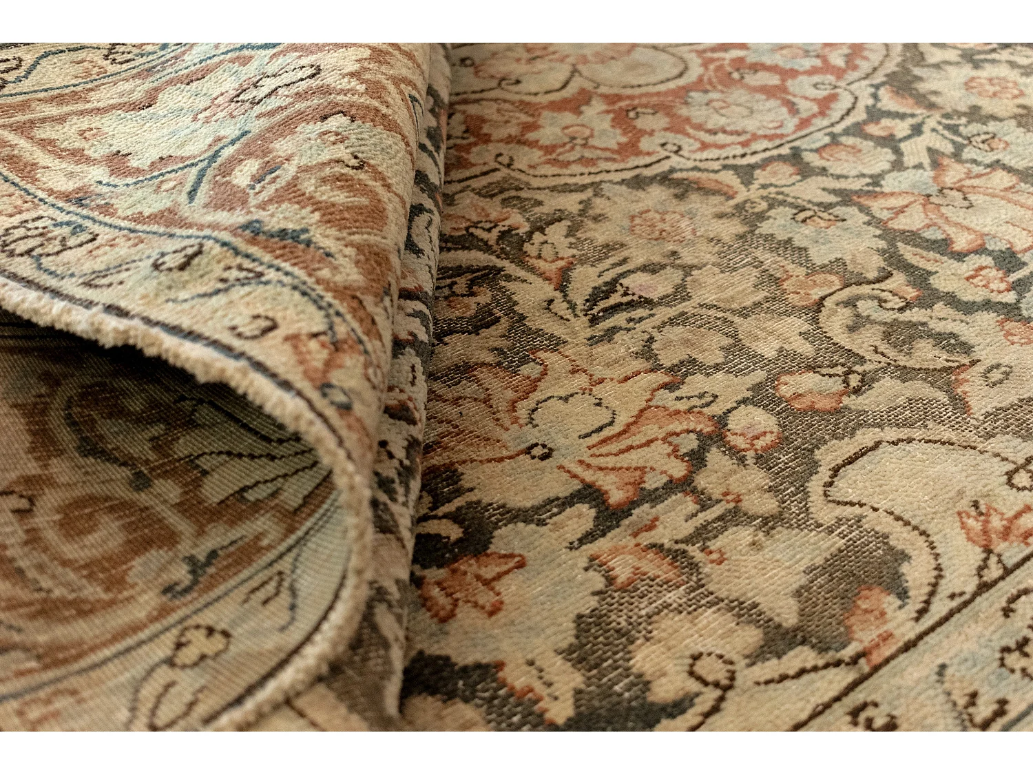 Tapis de laine 168x267 beige Vintage Royal