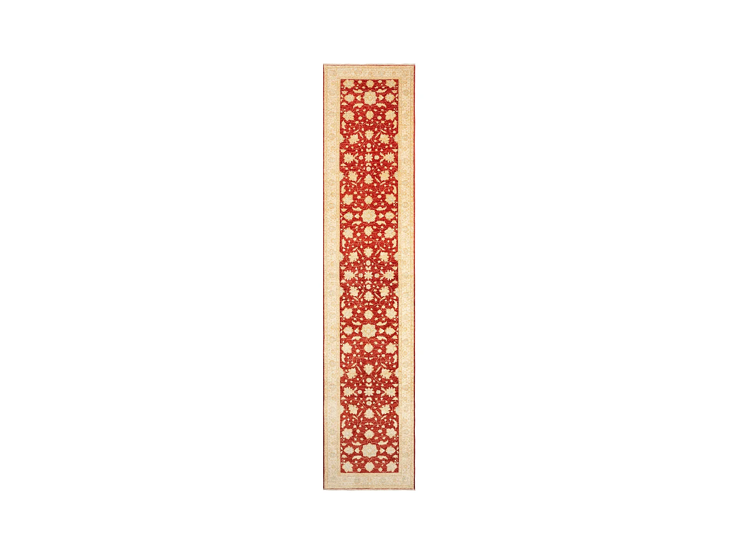 Tapis de couloir en laine 105x493 beige Kaizar