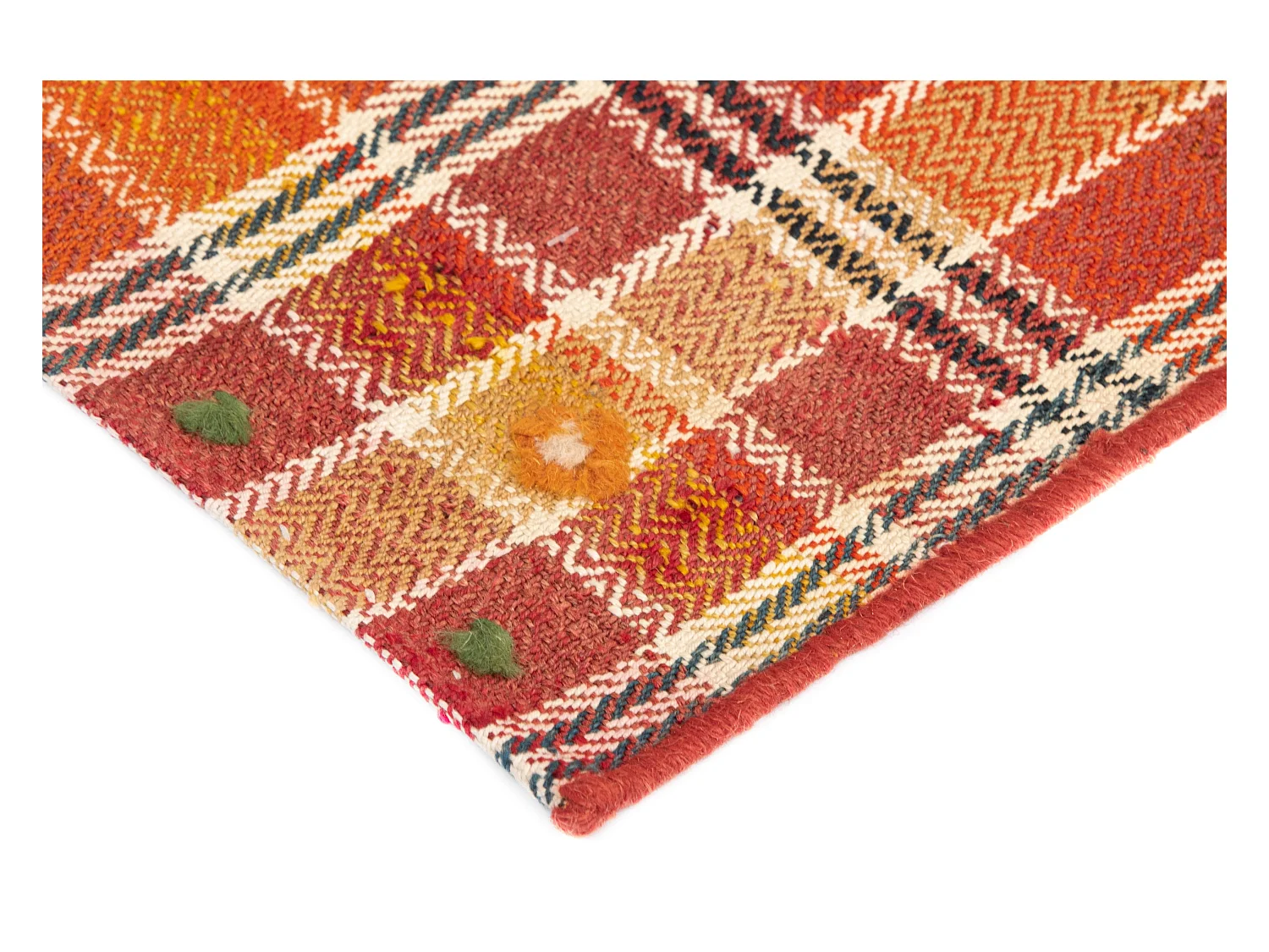 Wollteppich 141x197 Orange Jajim