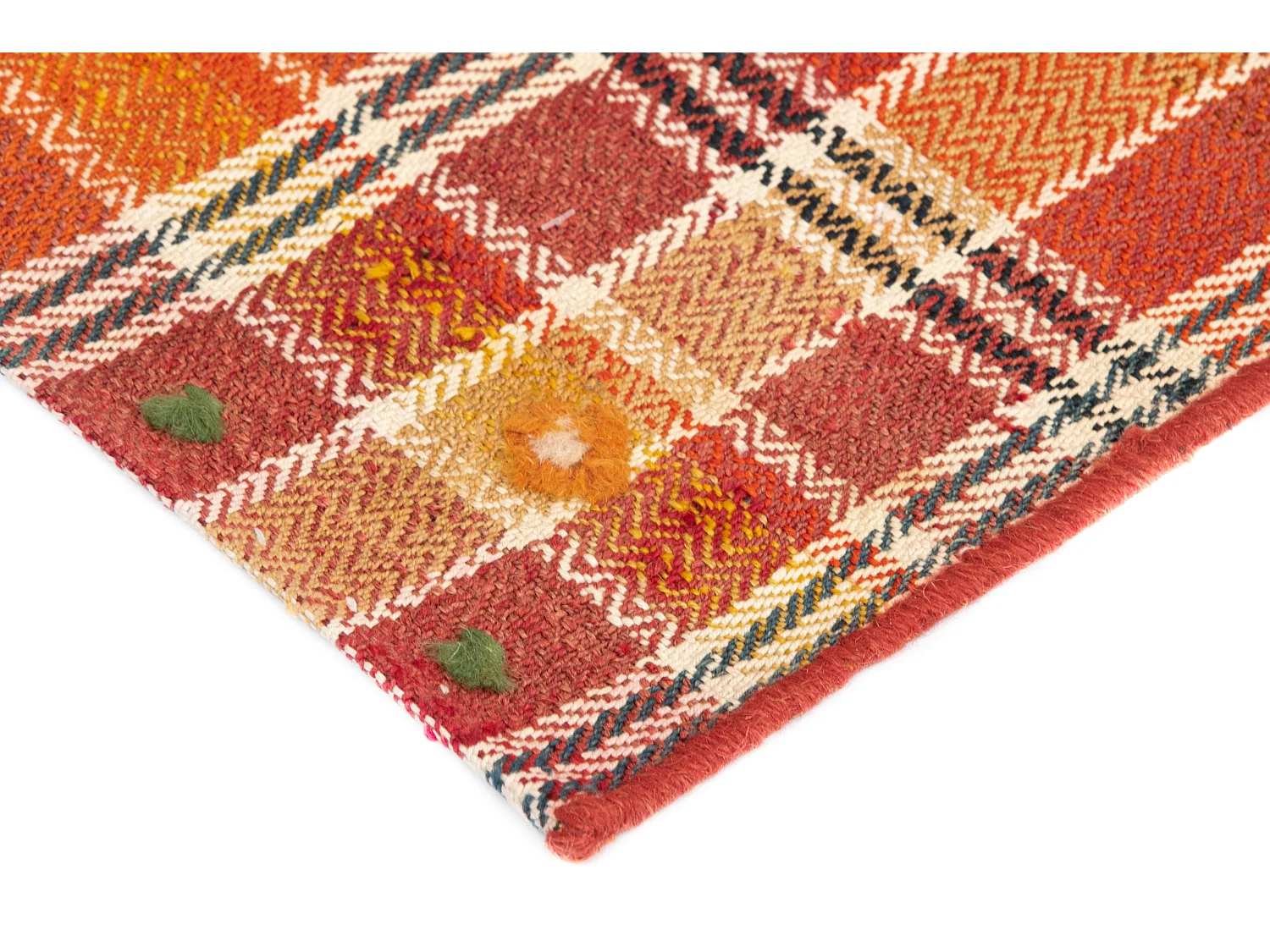 Tapis de laine 141x197 orange Jajim