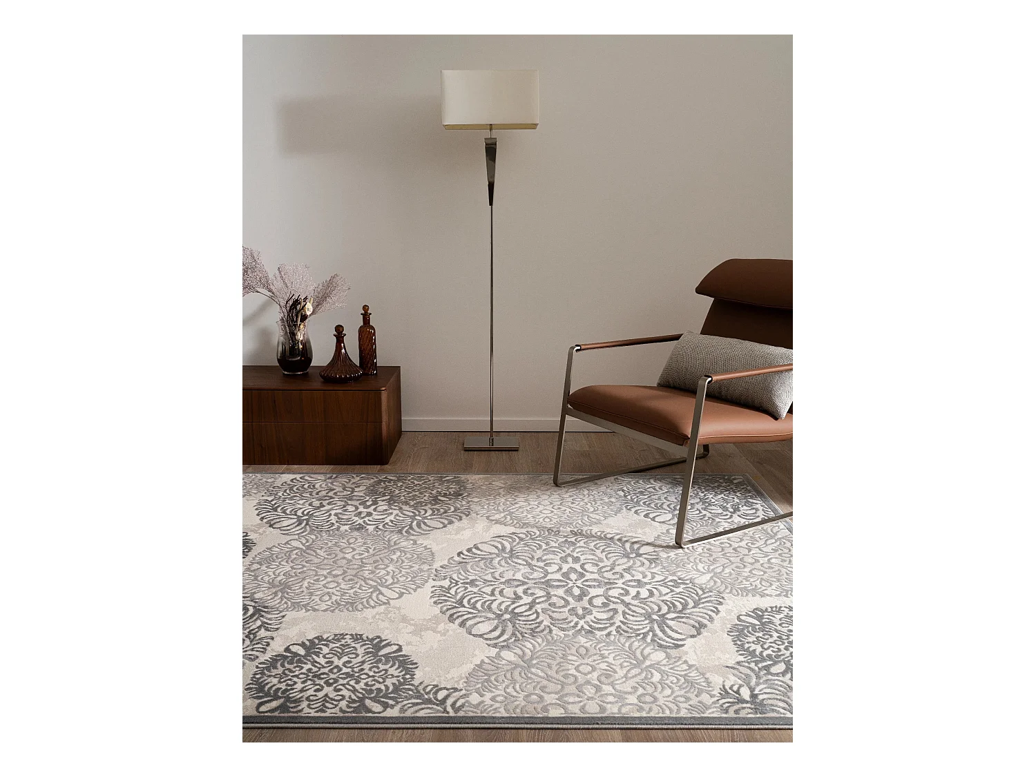 Tapijt 305x240 Grijs Bern Clouds