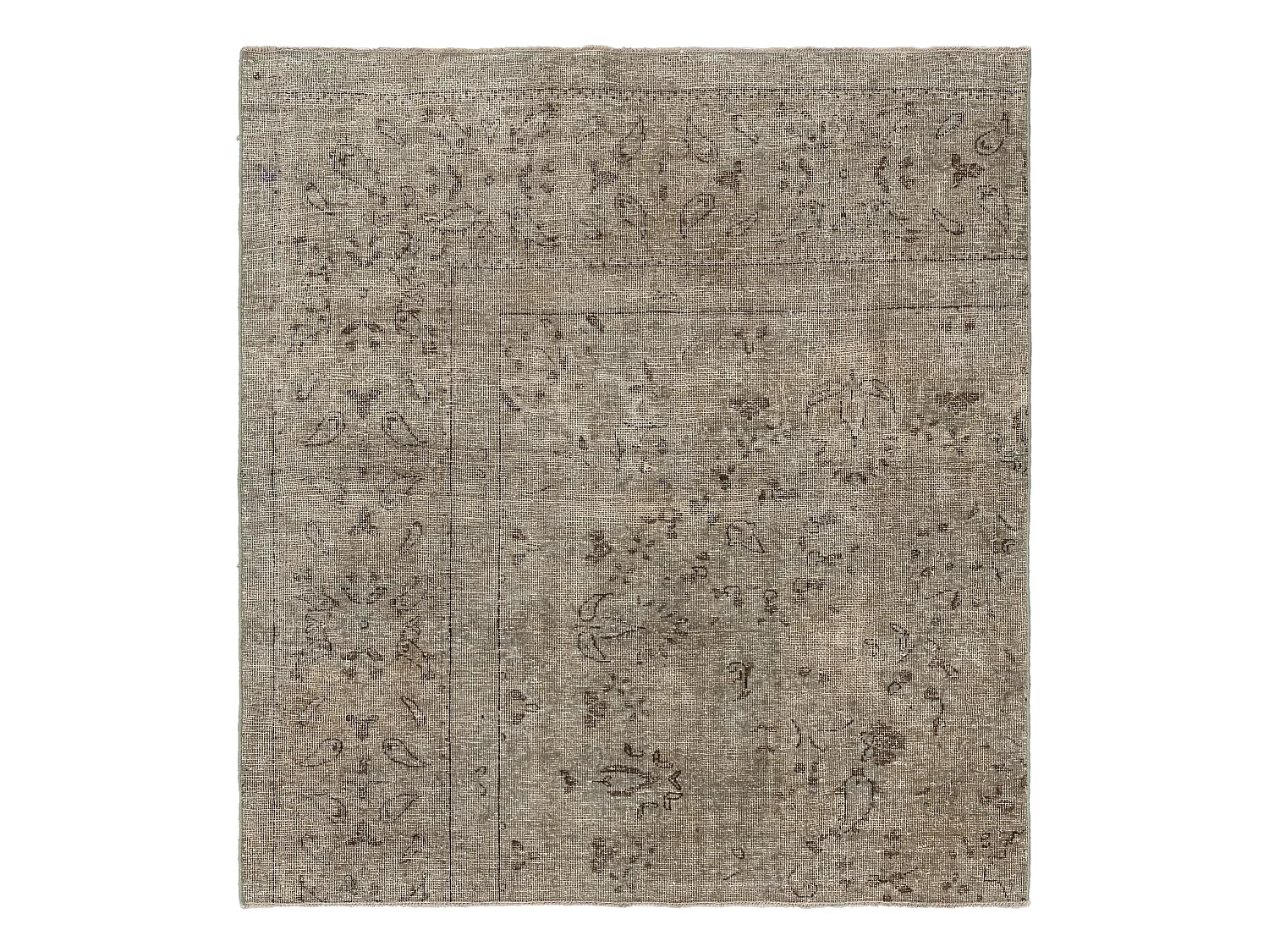 Wollteppich 133x143 Beige Vintage Royal