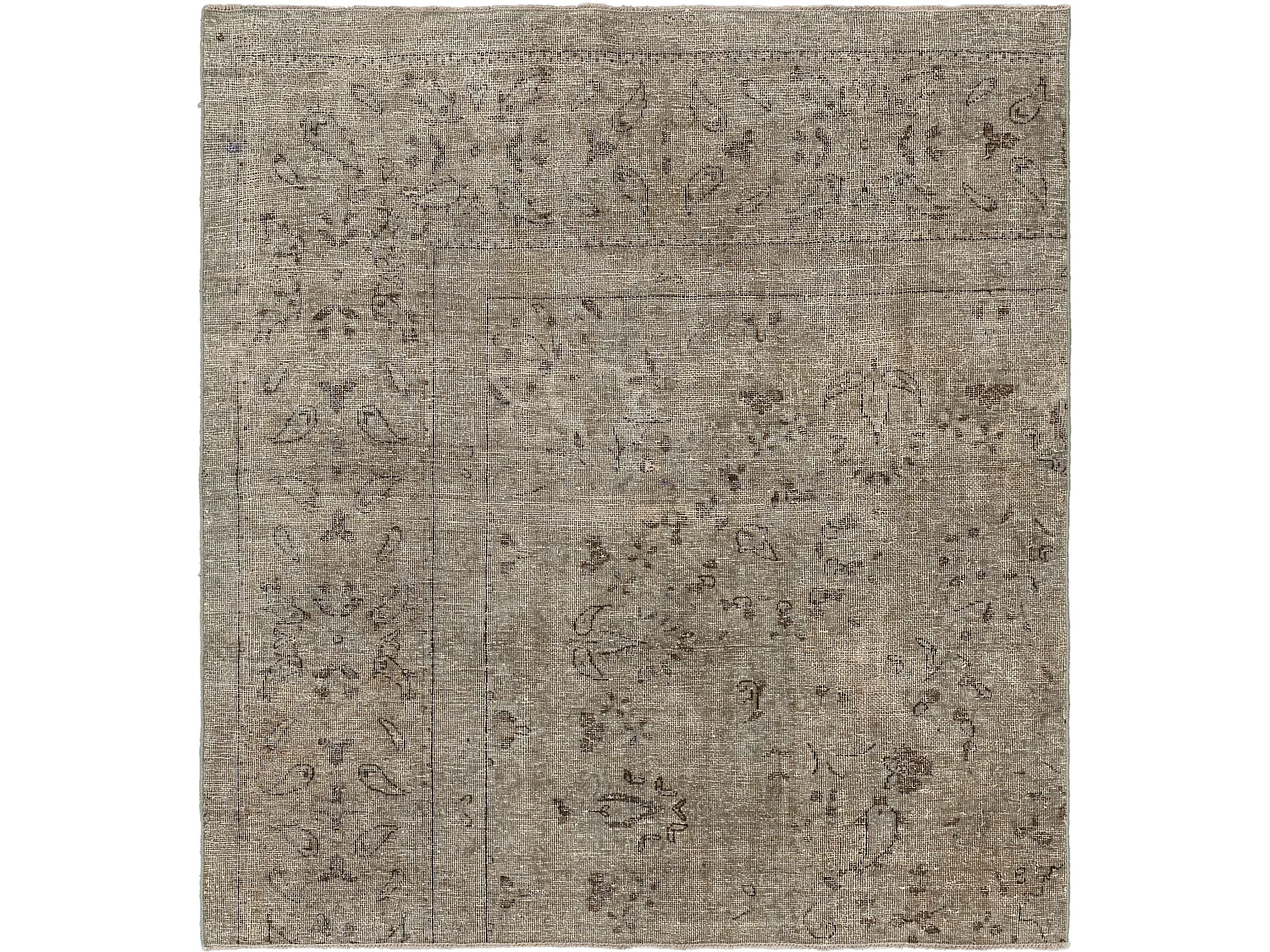 Tapis de laine 133x143 beige Vintage Royal