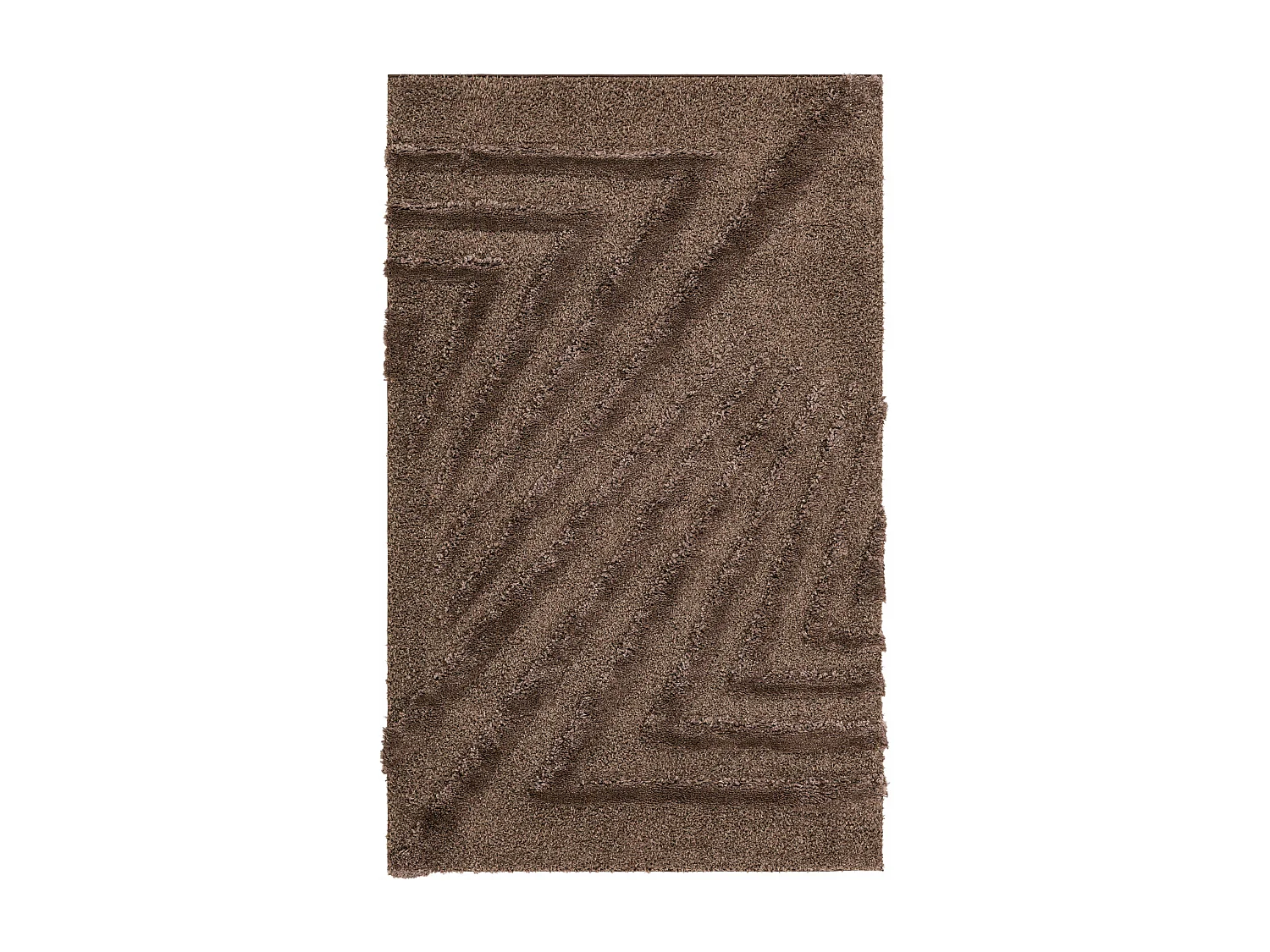 Tapis shaggy 240x305 marron foncé Thun Avis